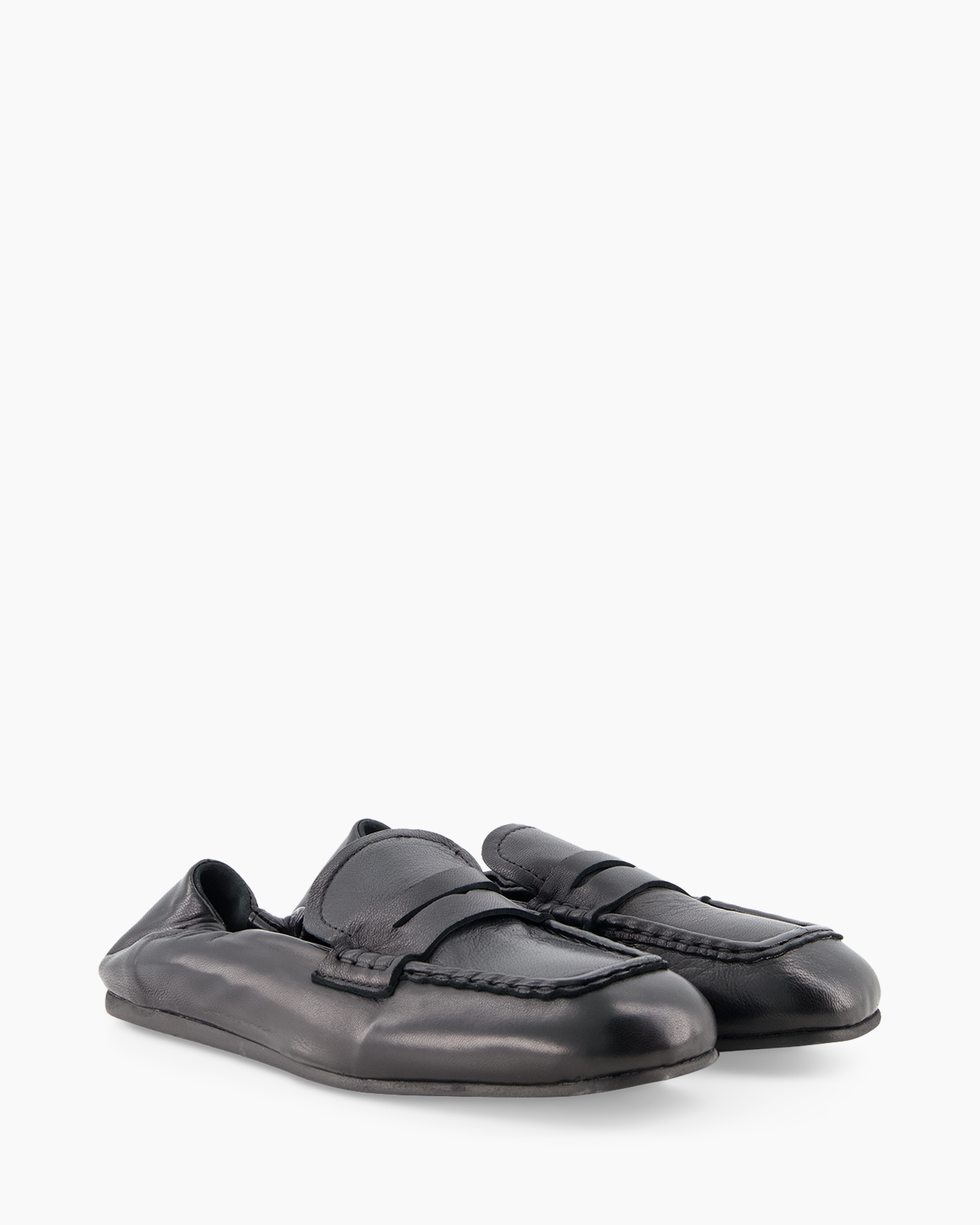 loafers, loafer, slip-on, black, leather