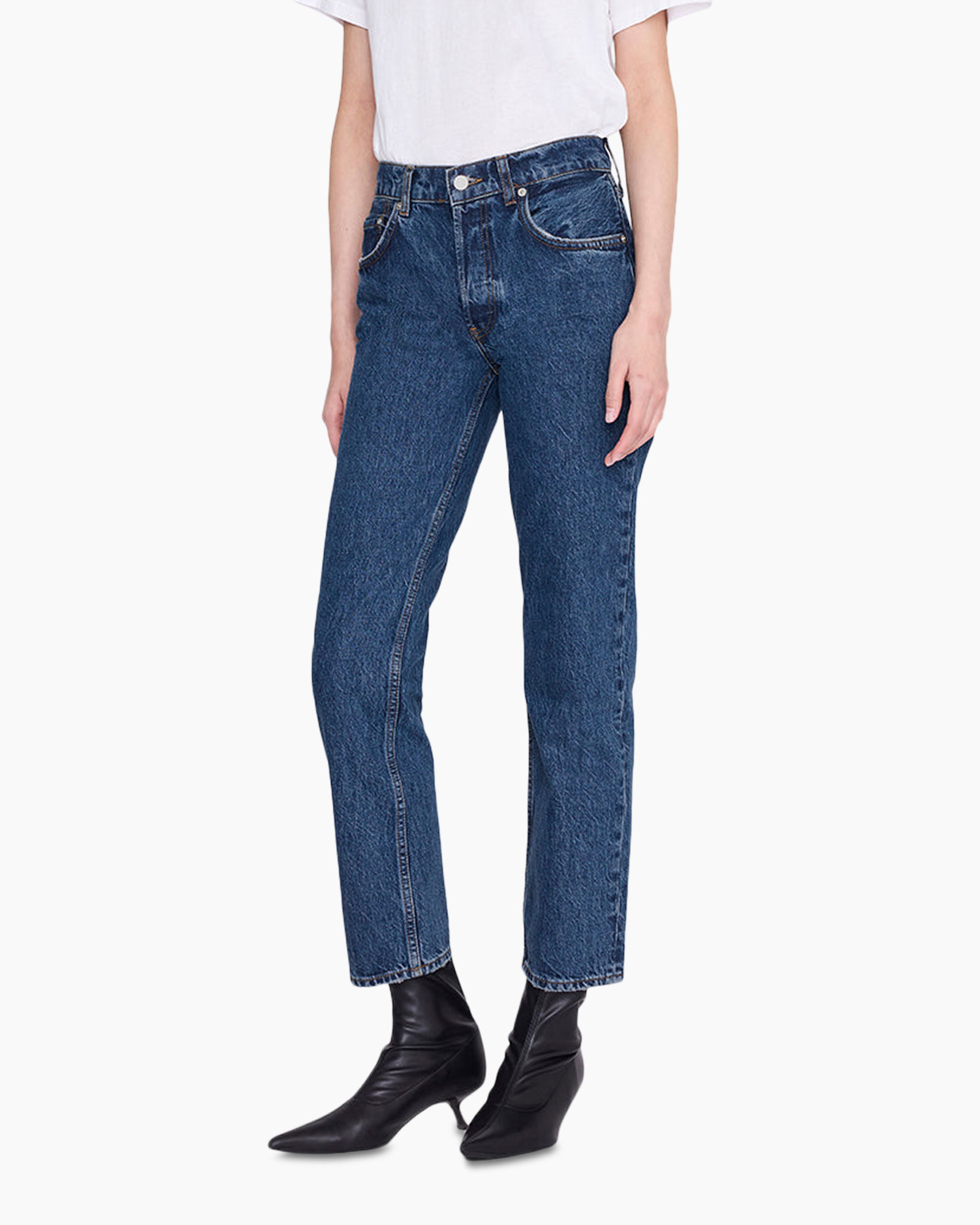 jeans, blue, denim, straight-leg, full-length
