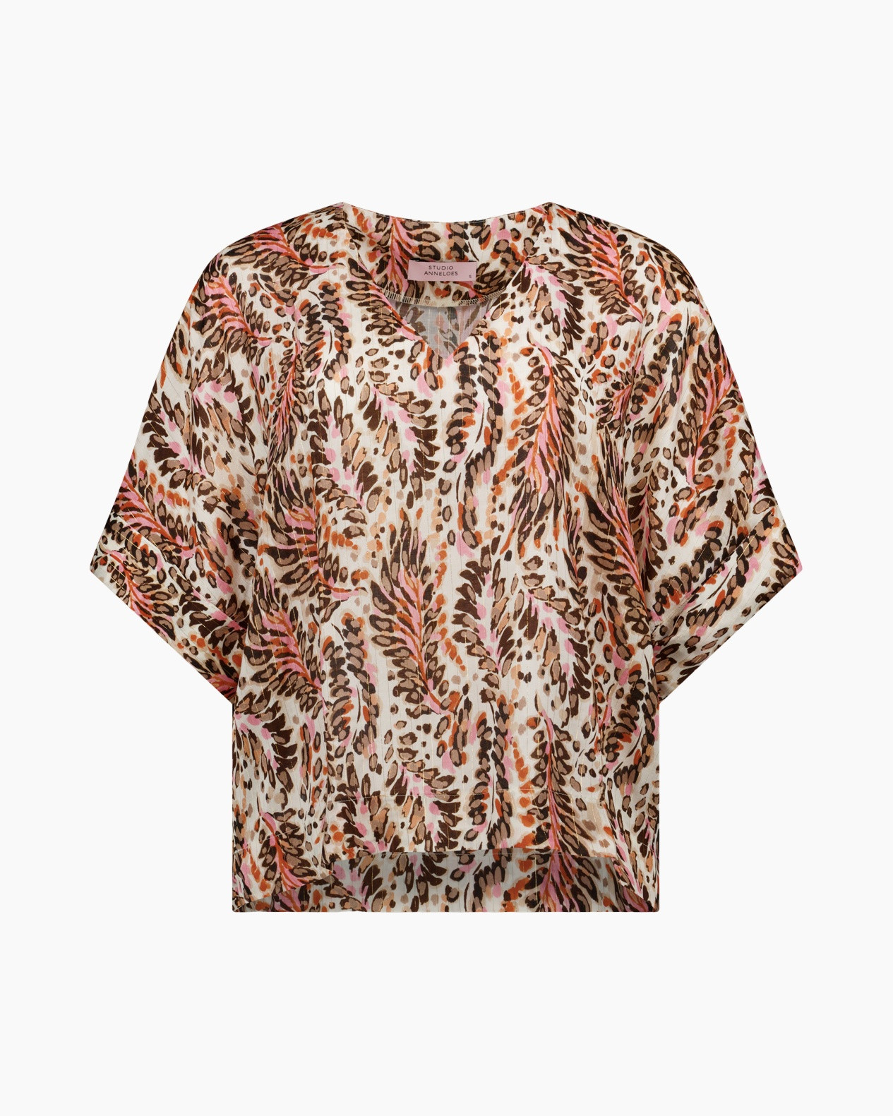 kimono, top, animal-print, leopard, beige-pink