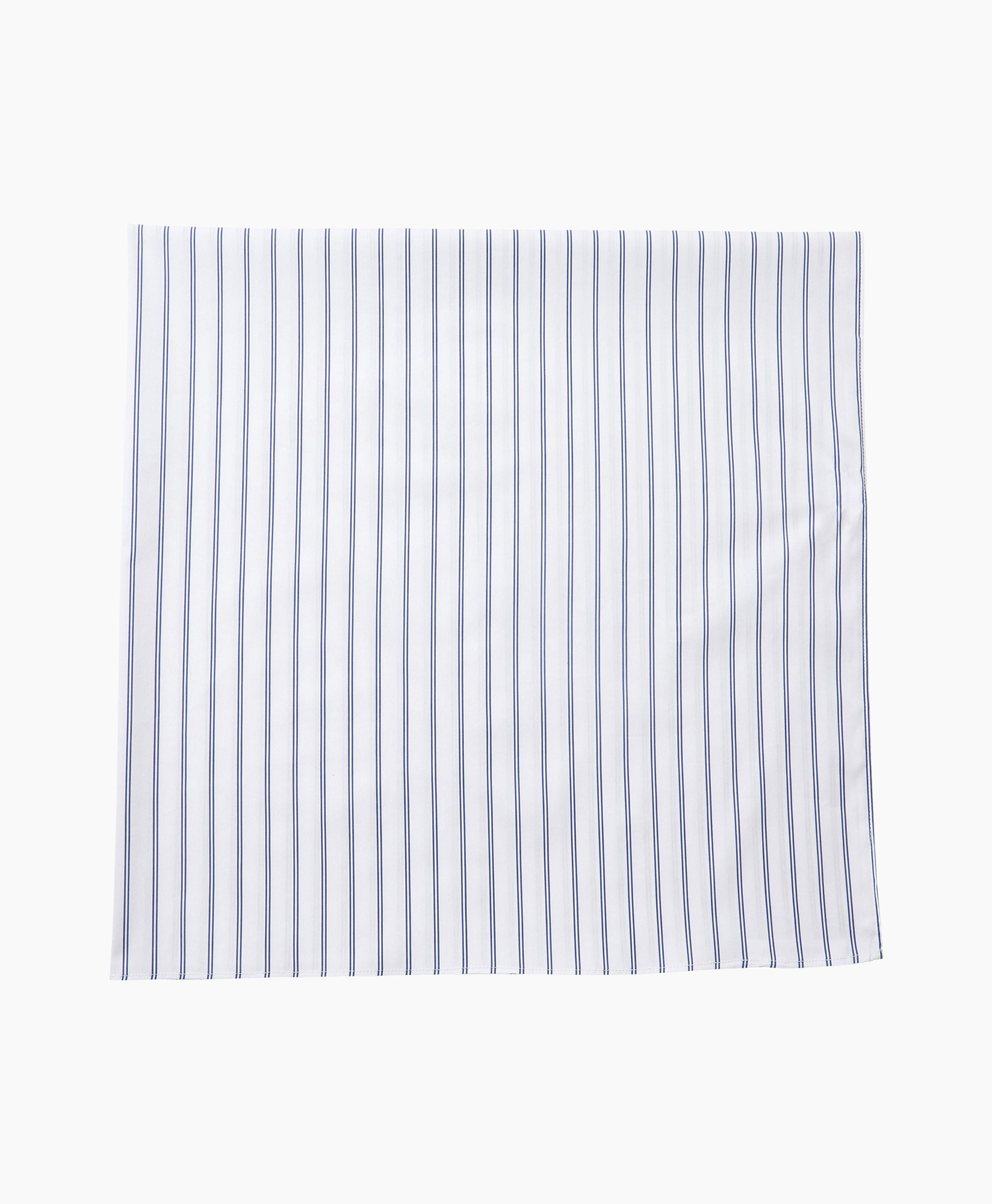 scarf, stripe, white, navy, polyester
