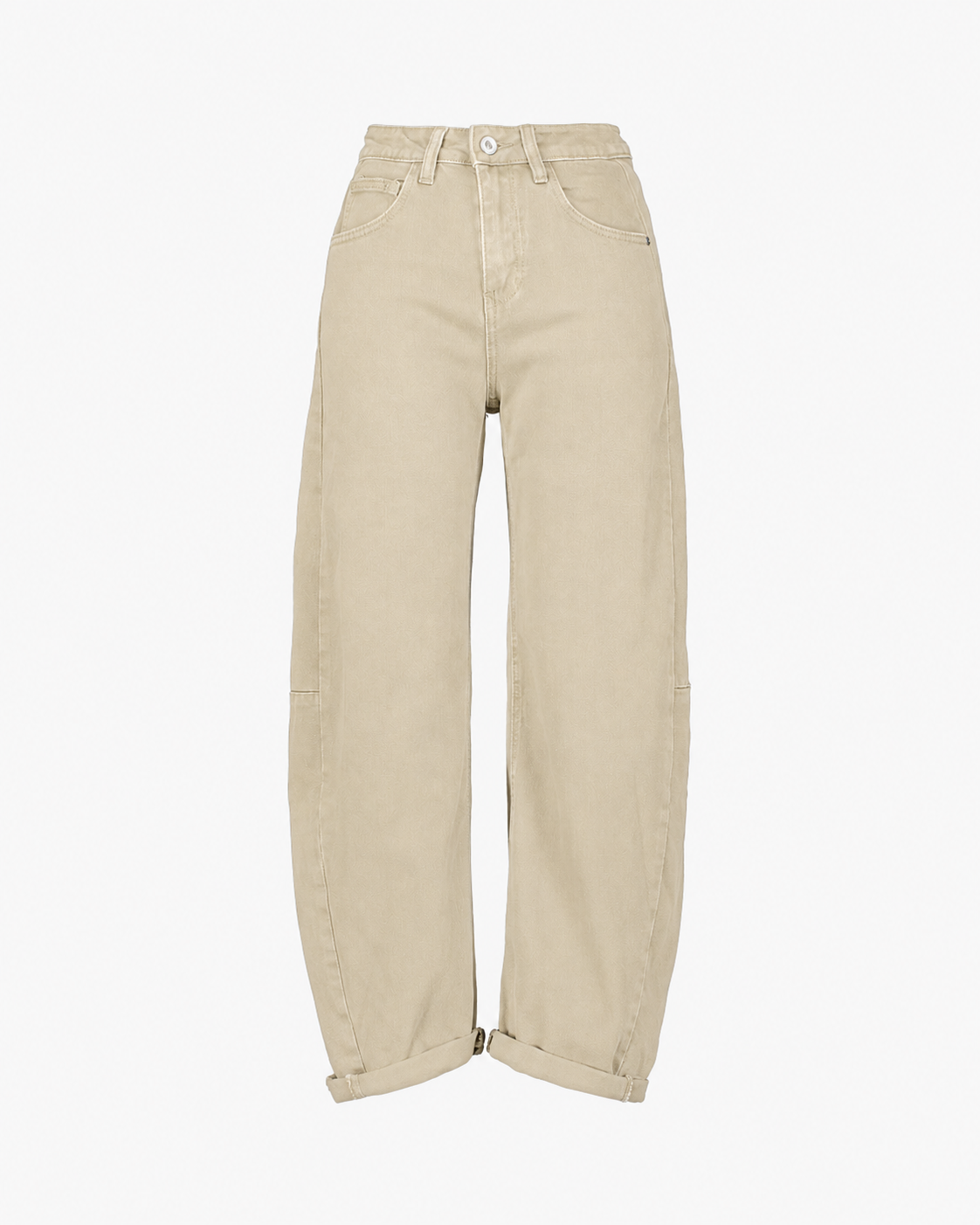 pants, beige, khaki, high-waist, cargo-style