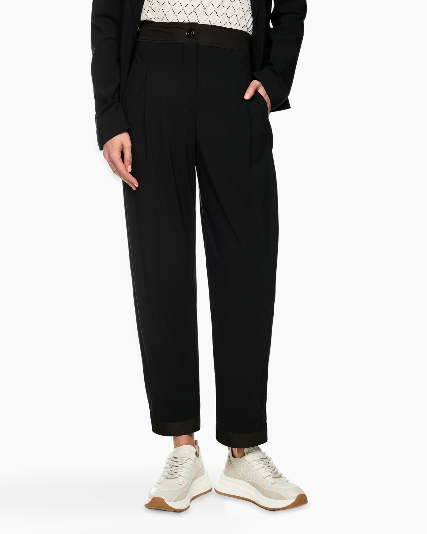 pants, trousers, black, wide, ankle-crop