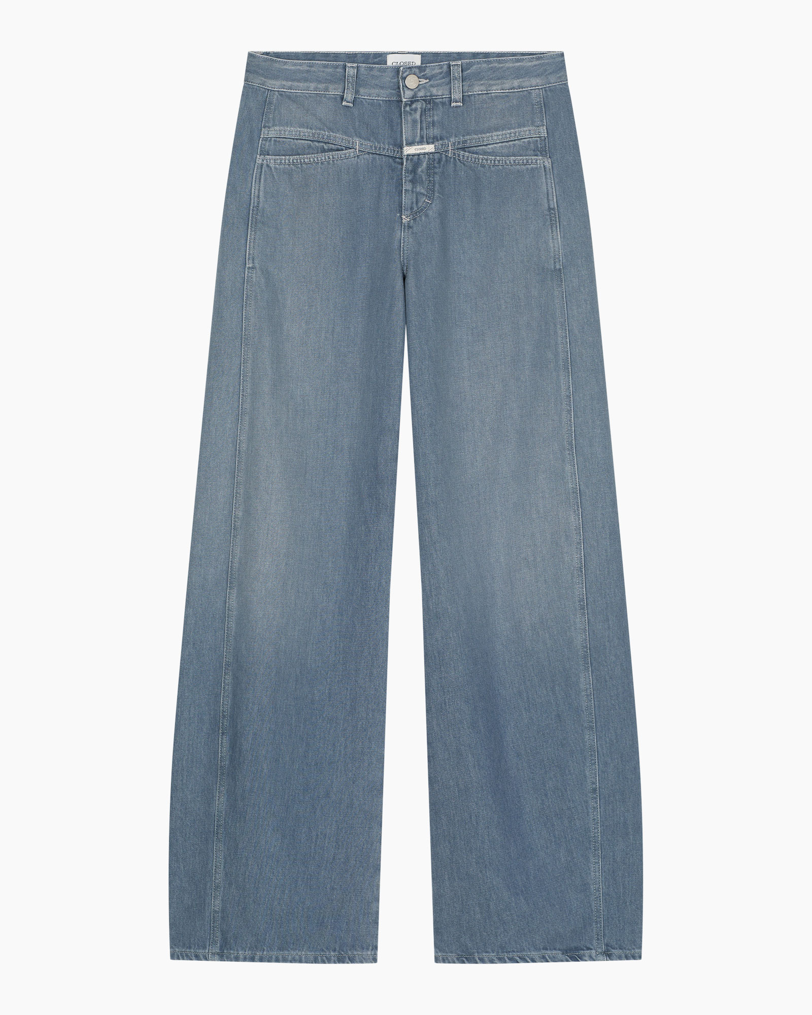 jeans, wide leg, denim, light blue, pocket details