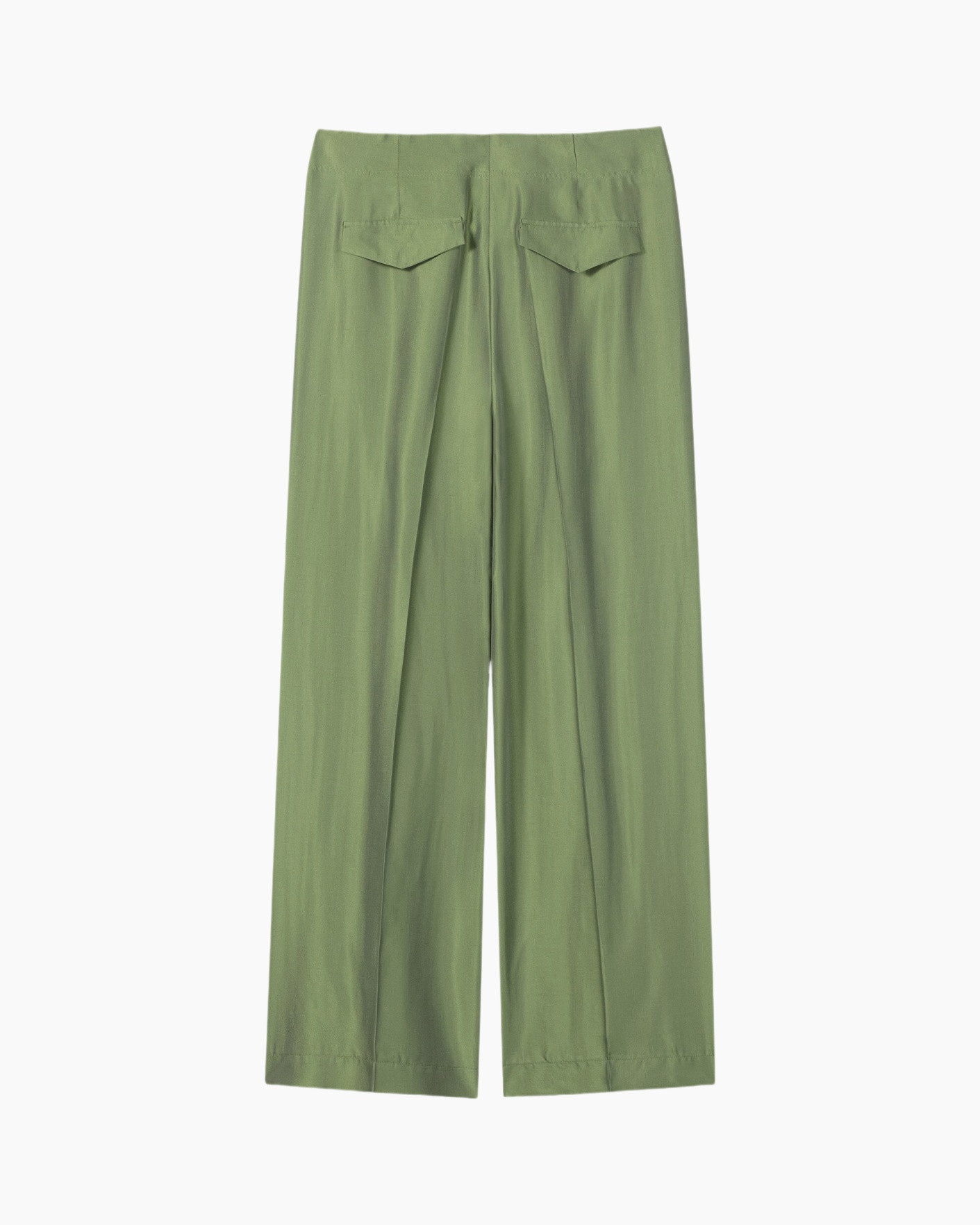 pants, trousers, green, wide-leg, stretch