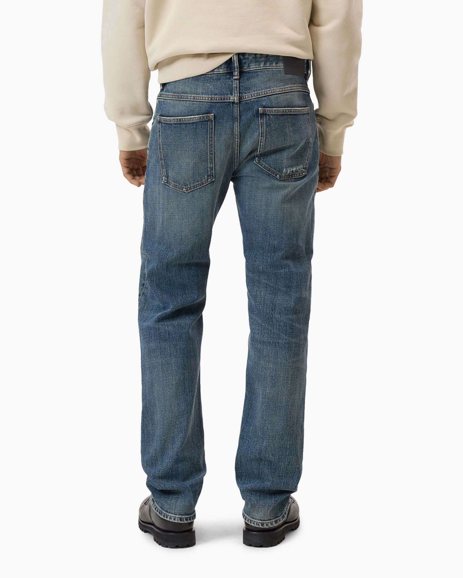 jeans, denim, straight, blue, informal footwear not included