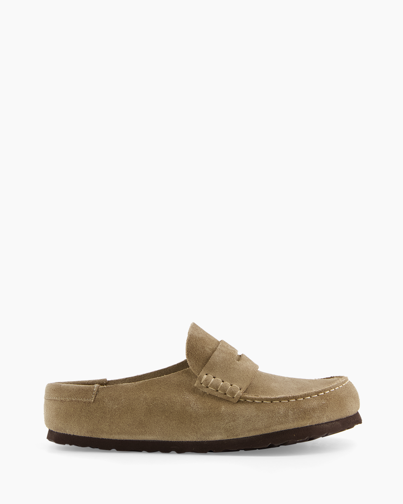 moccasin, slippers, suede, beige, loafer