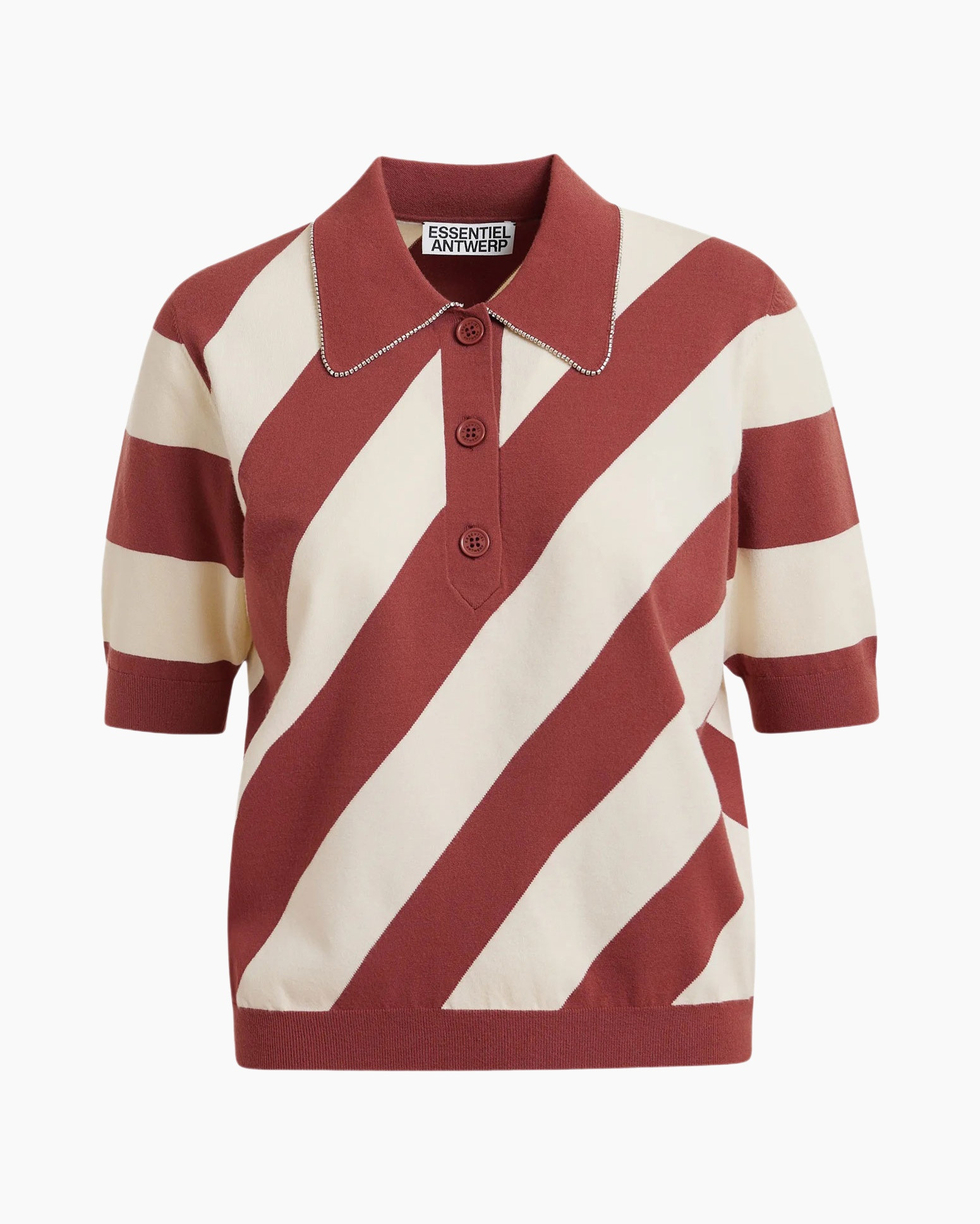 polo, pullover, striped, short sleeve, knit
