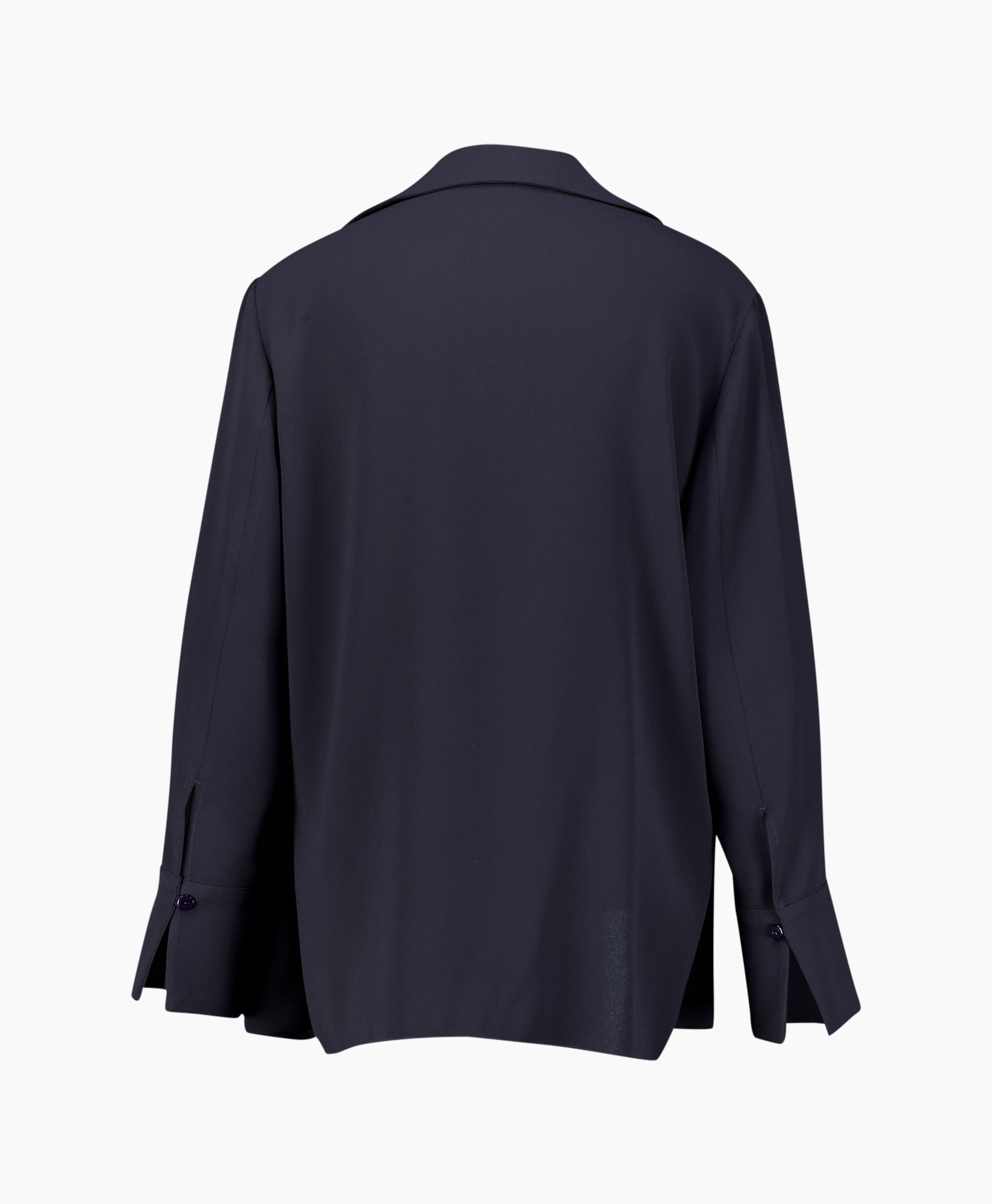 blazer, jacket, long sleeve, navy, plain