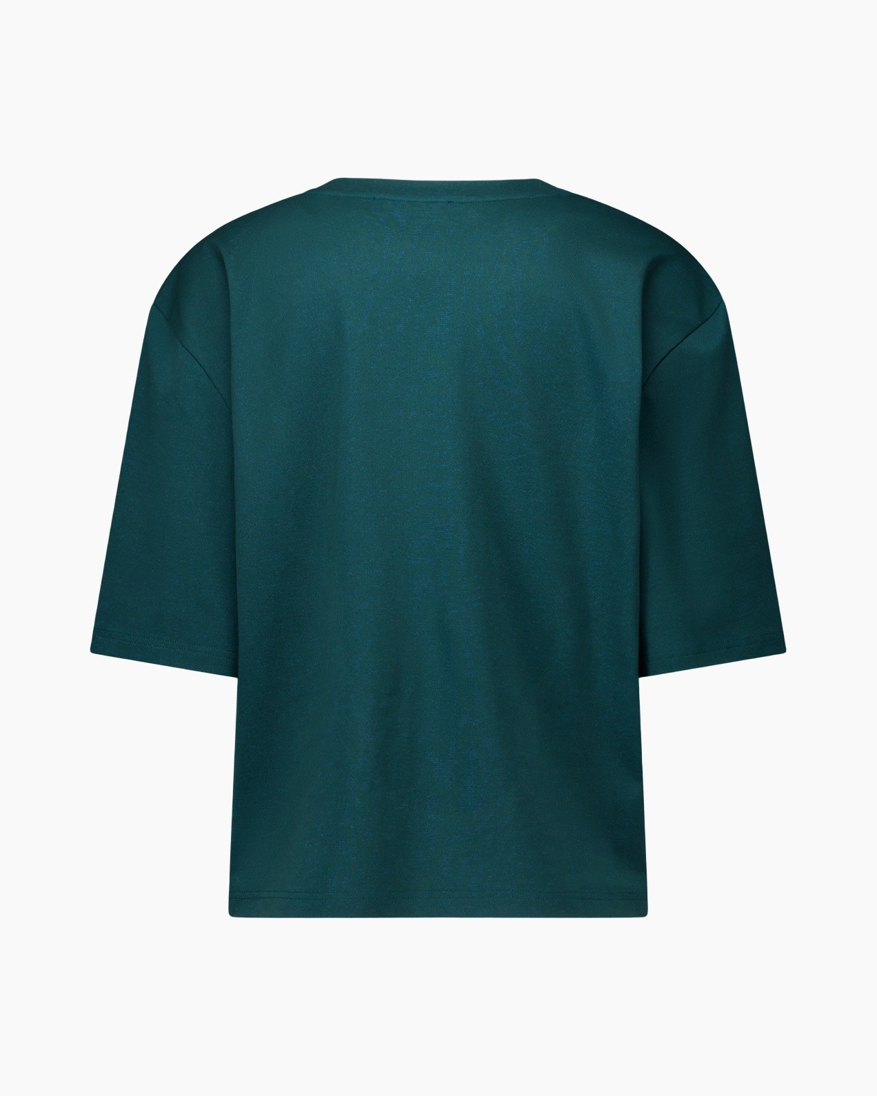 t-shirt, short sleeves, teal, solid color, cotton