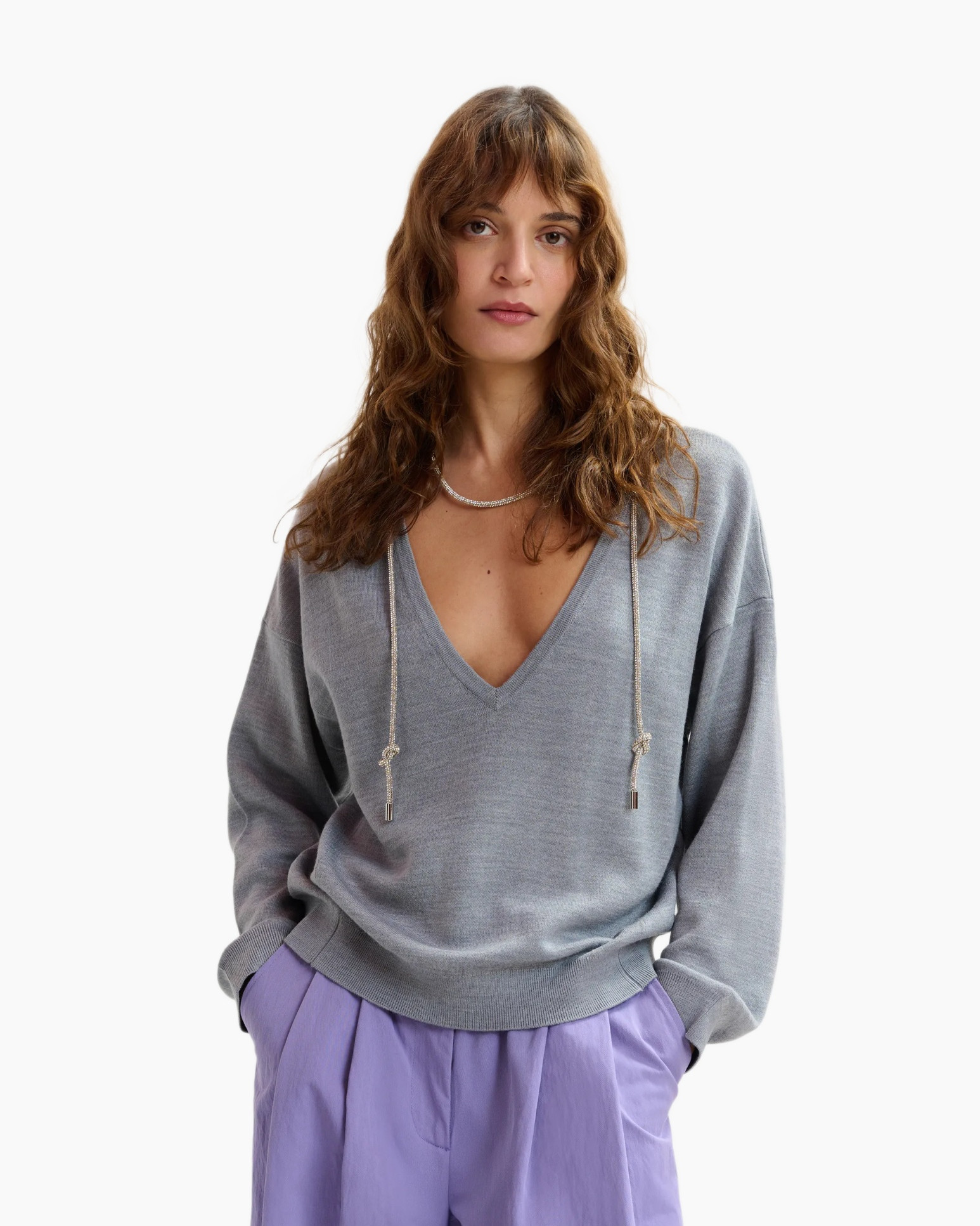 Sweater, Blouse, Sweatshirt, Person, Woman