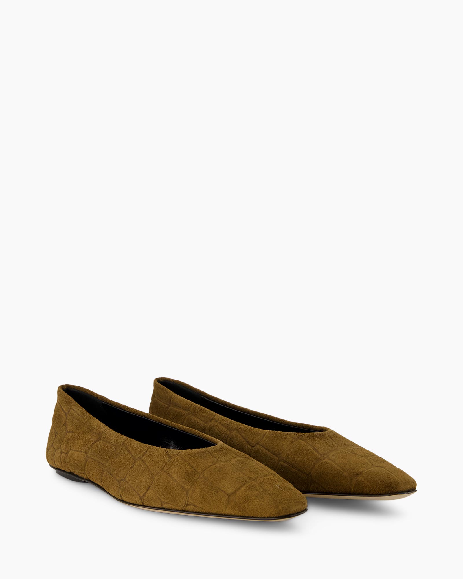 ballet flats, flat shoes, brown, suede, textured pattern