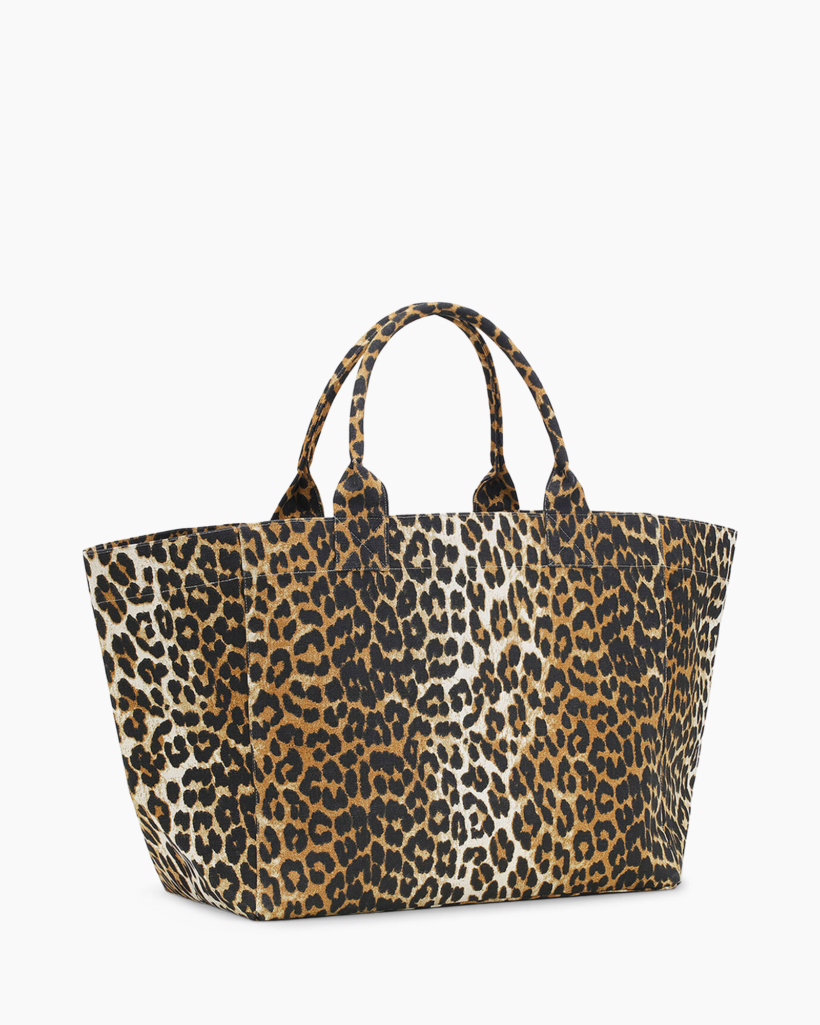 tote bag, leopard print, recycled, canvas bag, dual handle