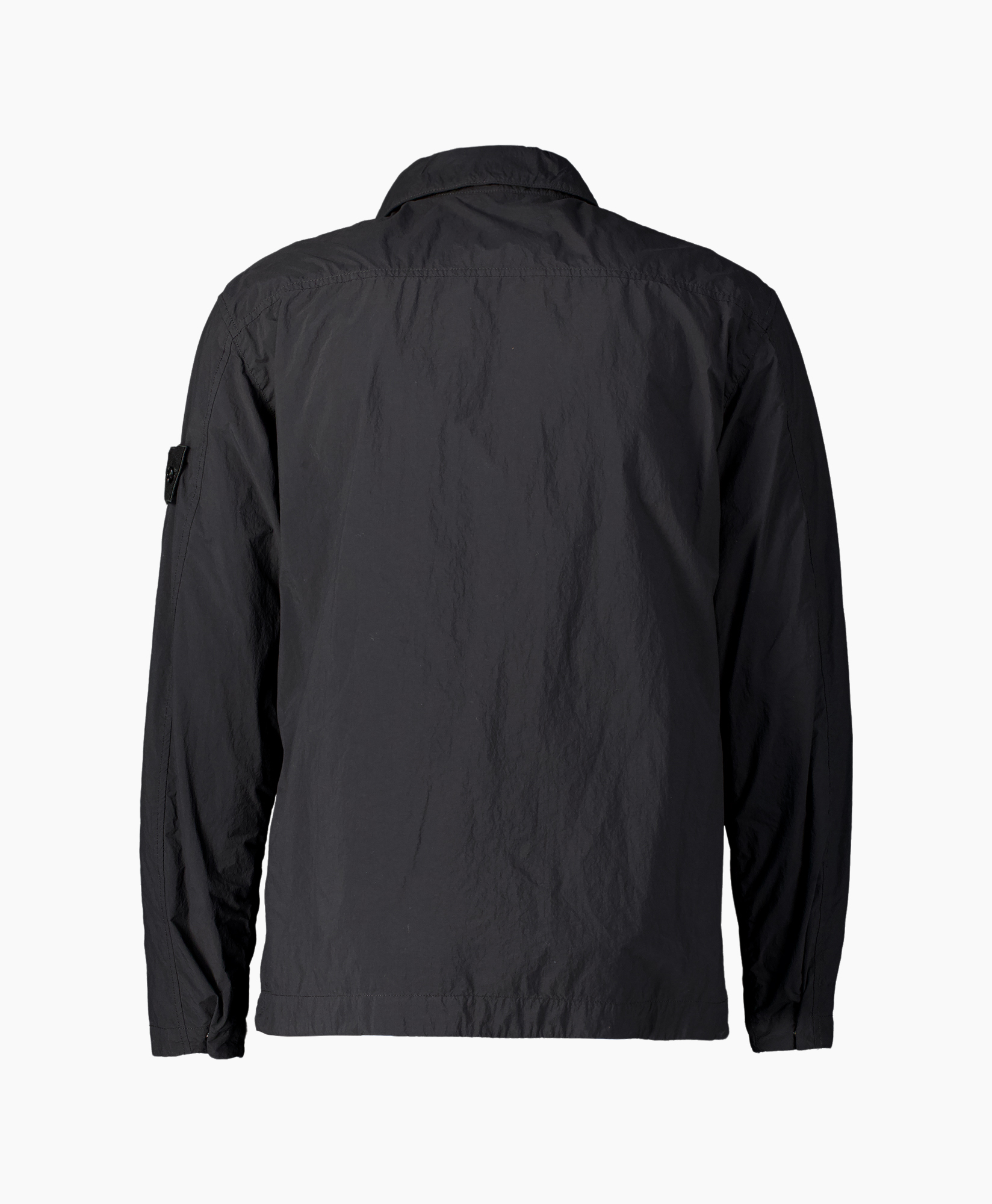 jacket, windbreaker, long sleeve, back view, dark gray