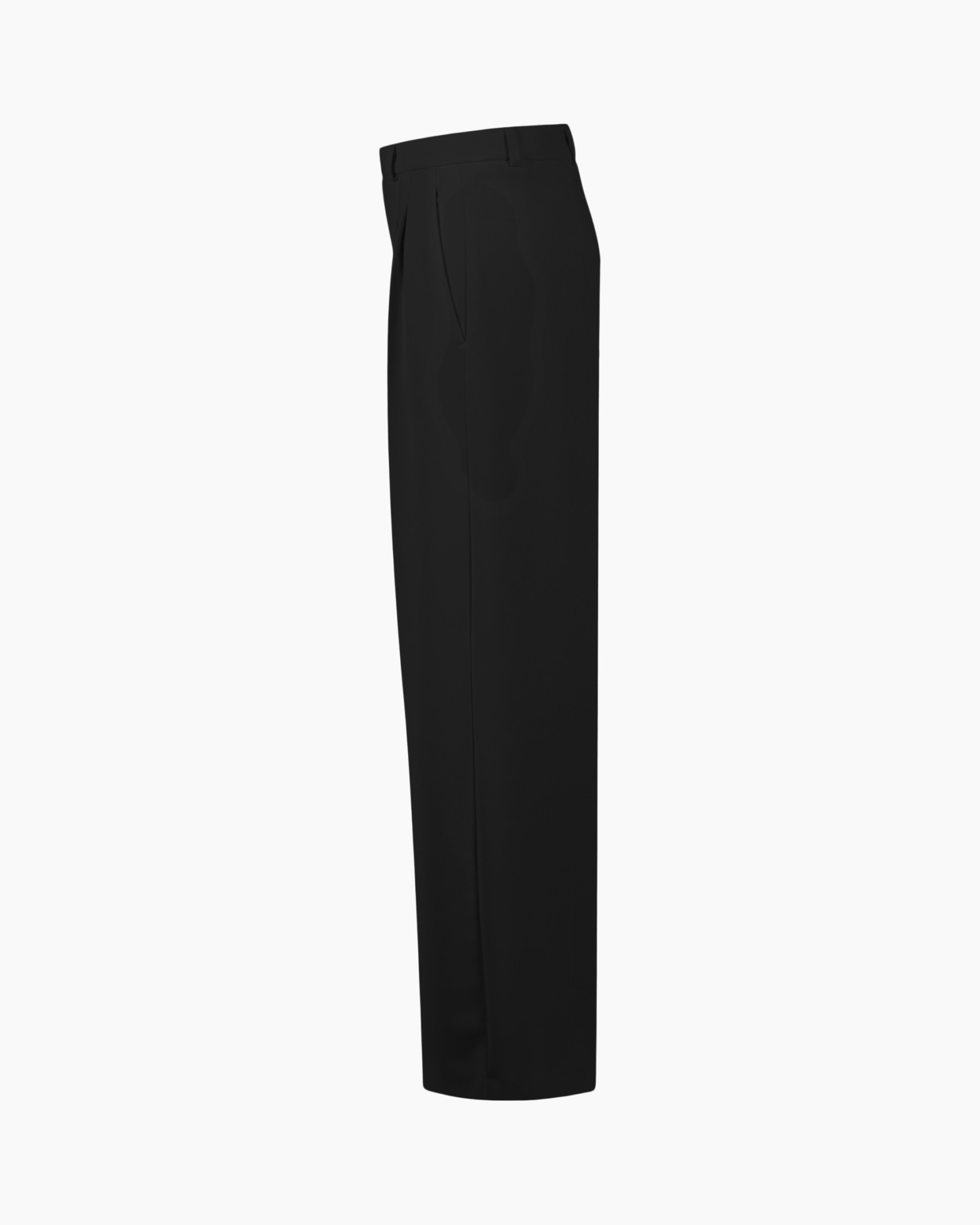pants, trousers, black, straight-leg, pleated-?