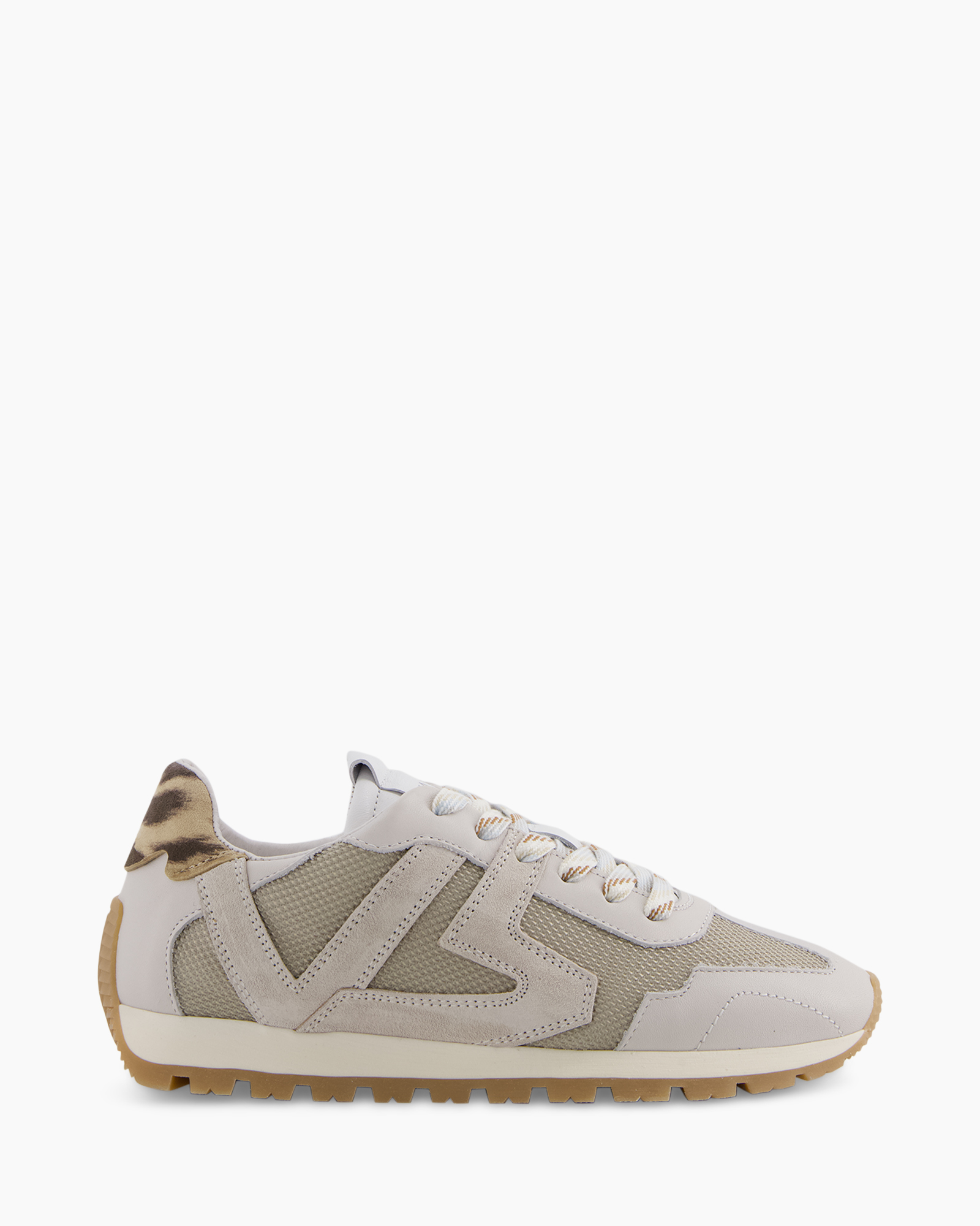 sneaker, athletic, mesh, tan, gum sole