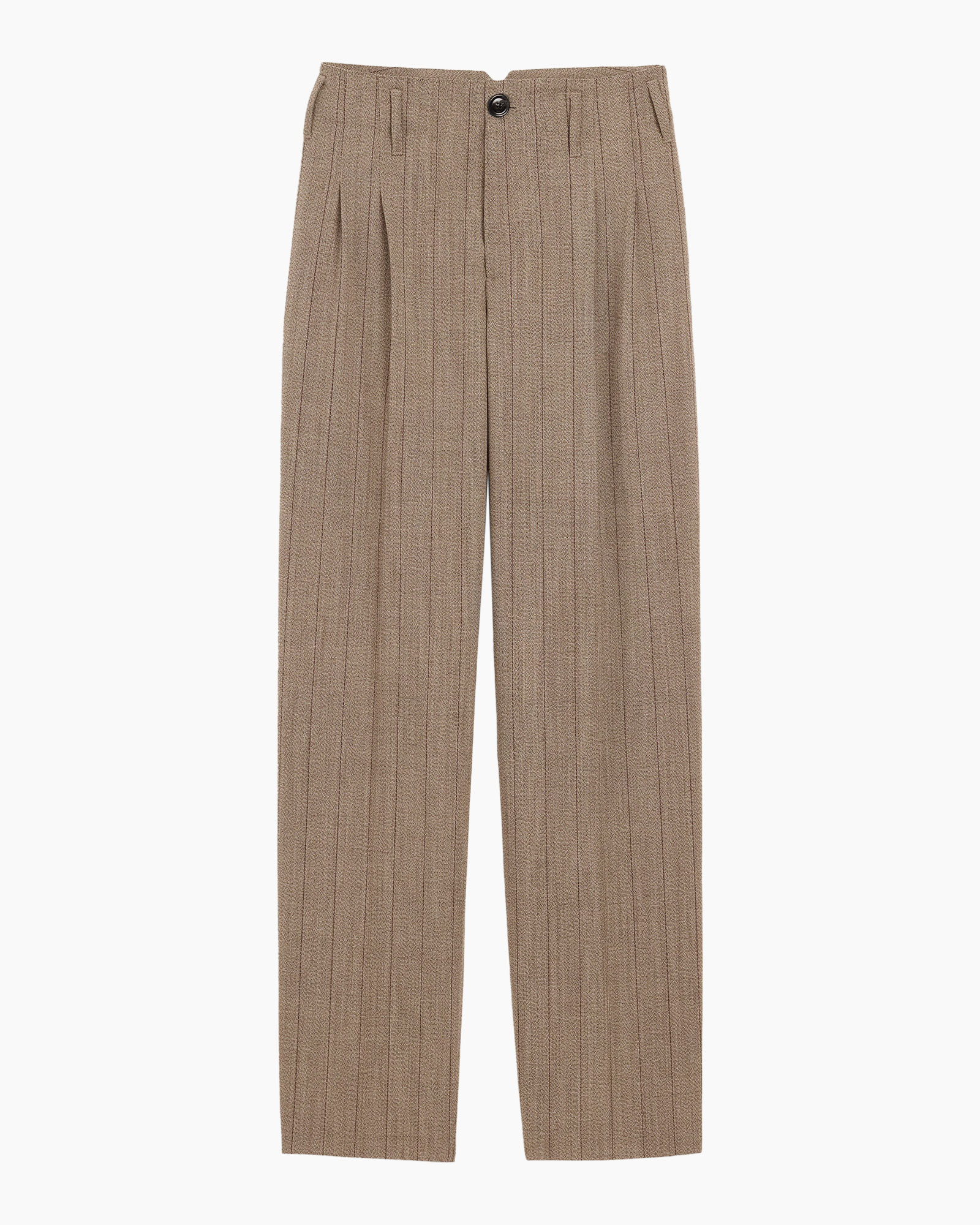 pants, trousers, pinstripe, pleated, casual