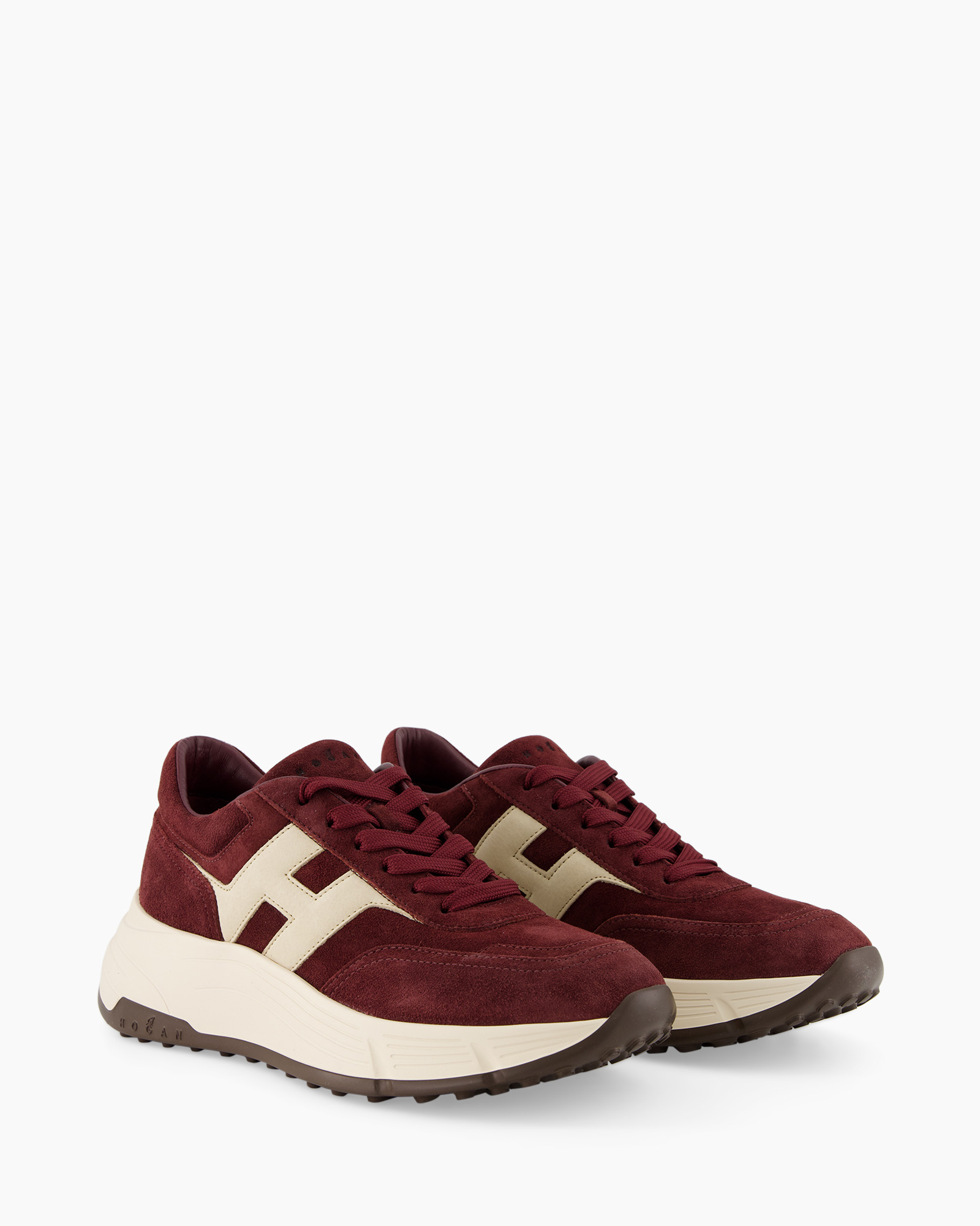 sneakers, burgundy, suede, cream-accents, athletic-shoes