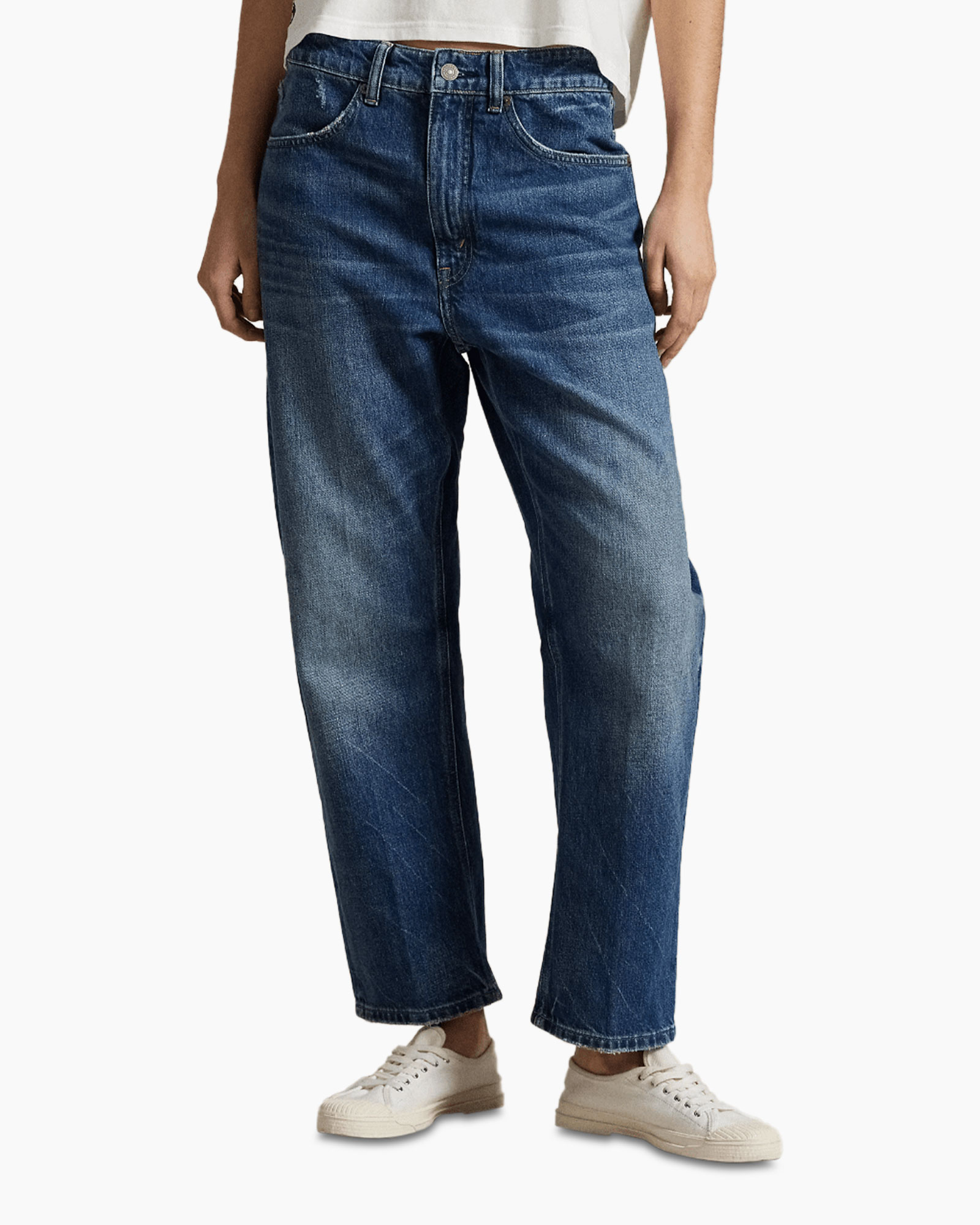 jeans, denim, straight-leg, mid-rise, blue