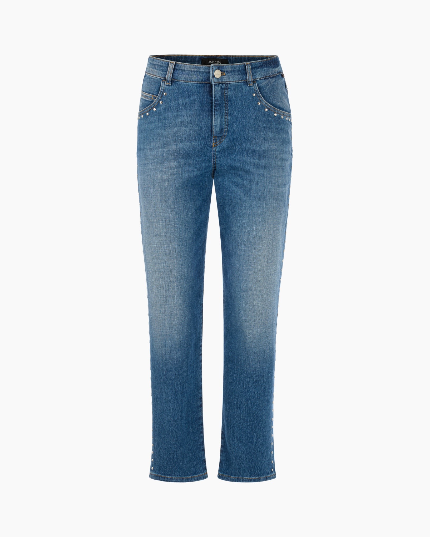 jeans, denim, blue, straight-leg, distressed