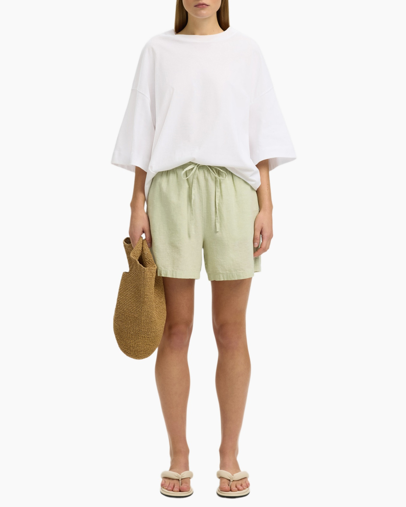 Clothing, Shorts, Handbag, Shoe, Person