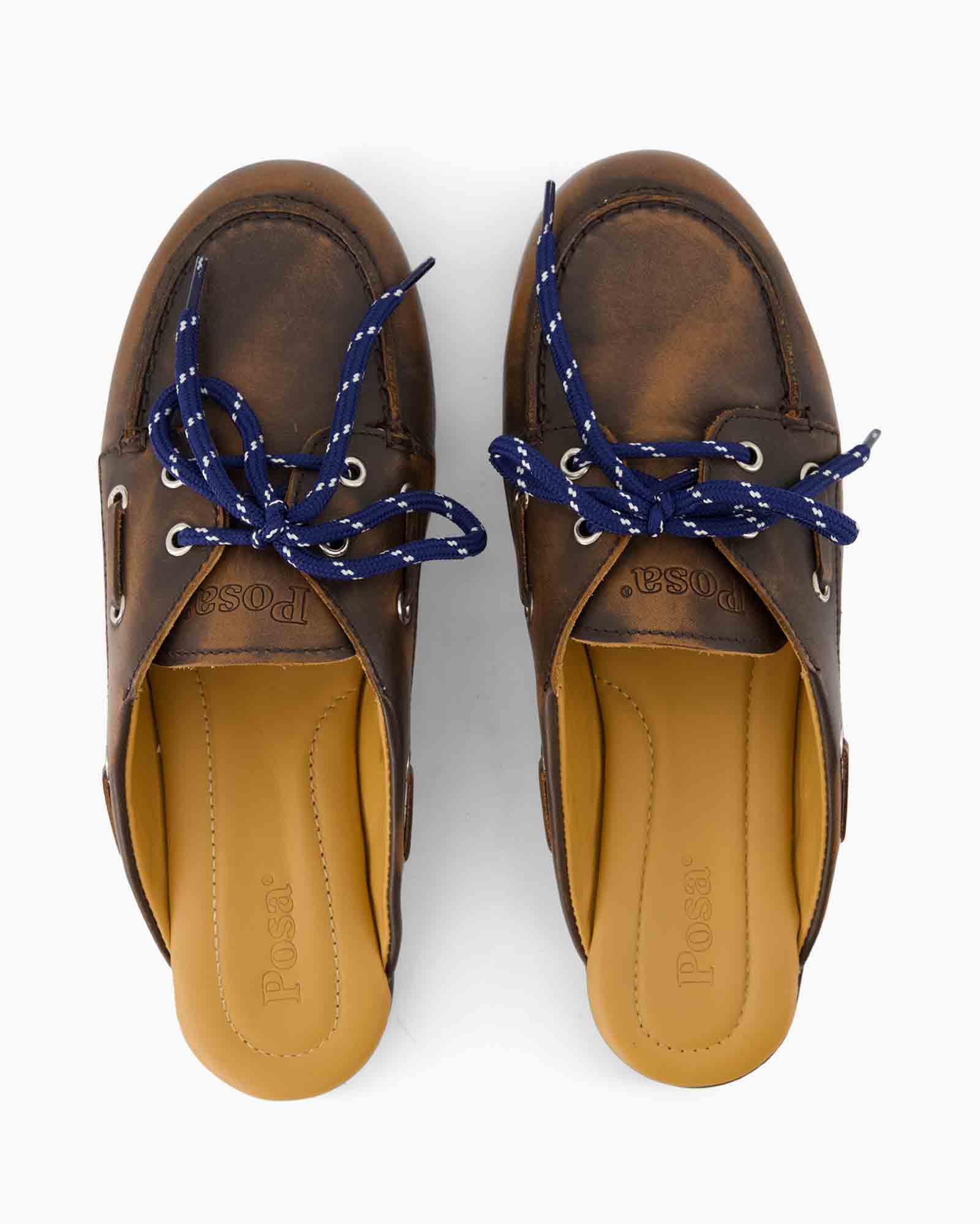 moccasins, leather, brown, loafers, blue_laces