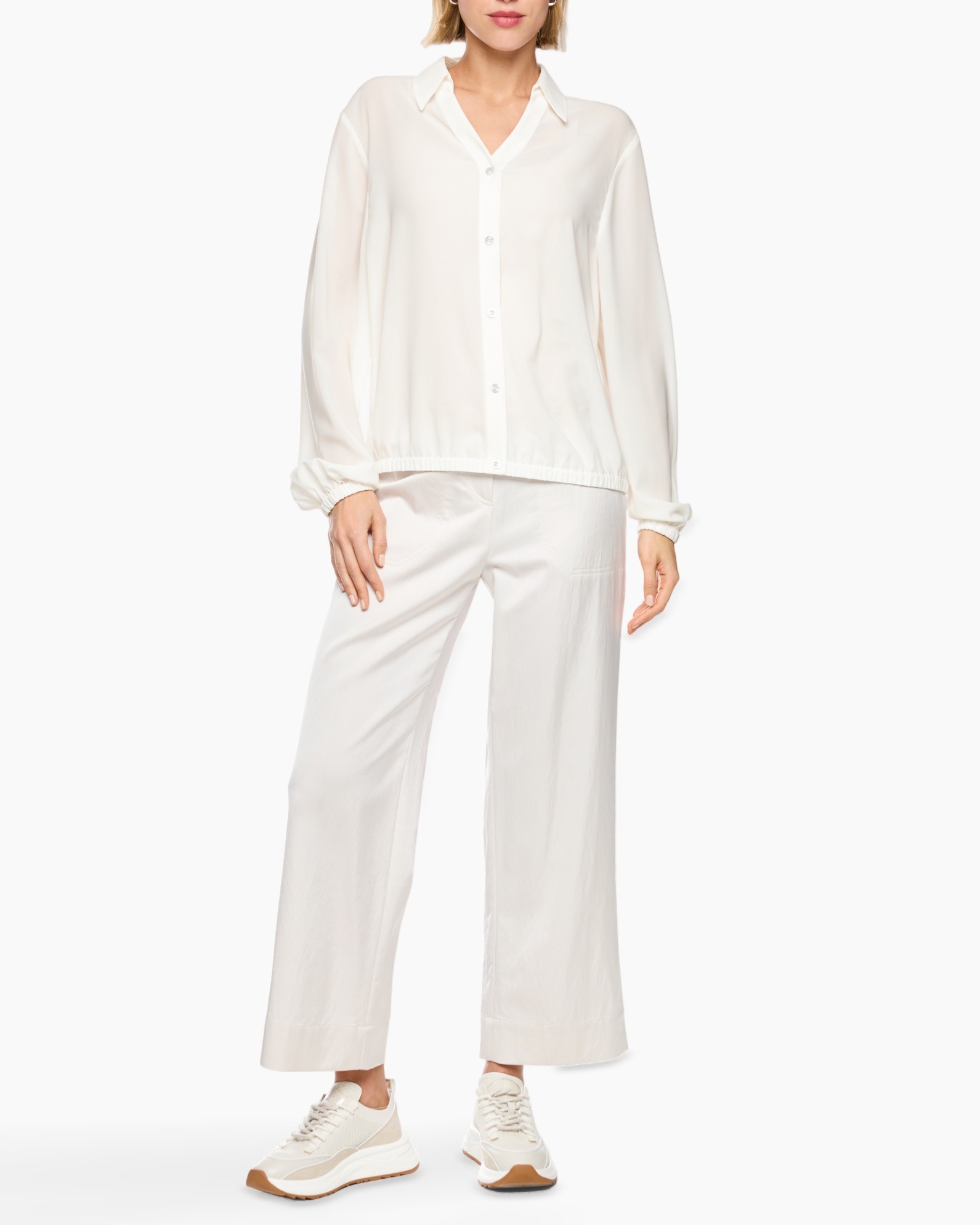 pants, wide-leg, linen, white, button-up