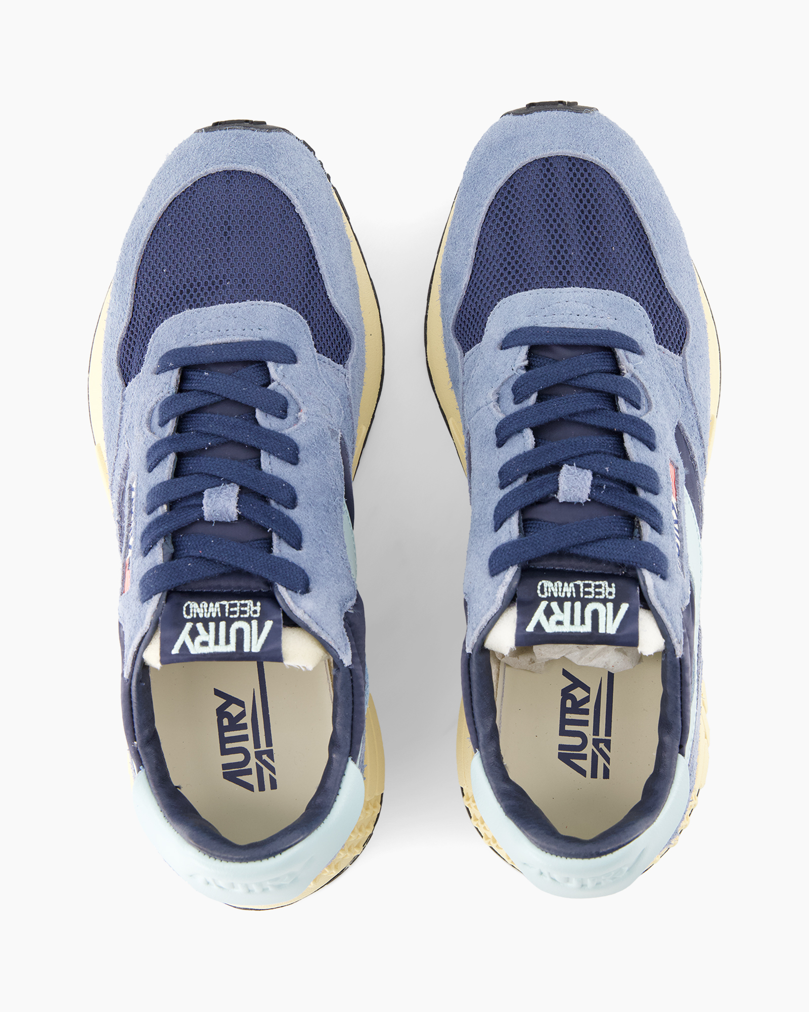 sneakers, mesh, blue, low-cut, laces