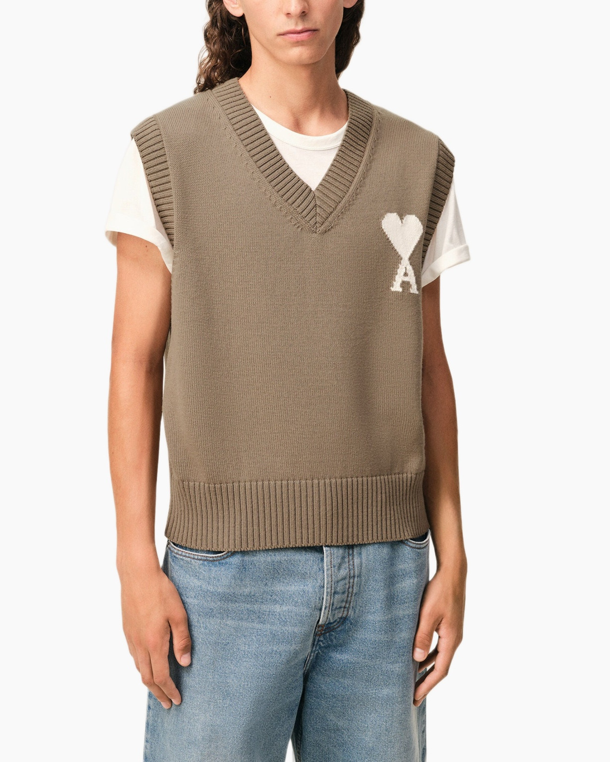 Blouse, Vest, Knitwear, Sweater, Jeans