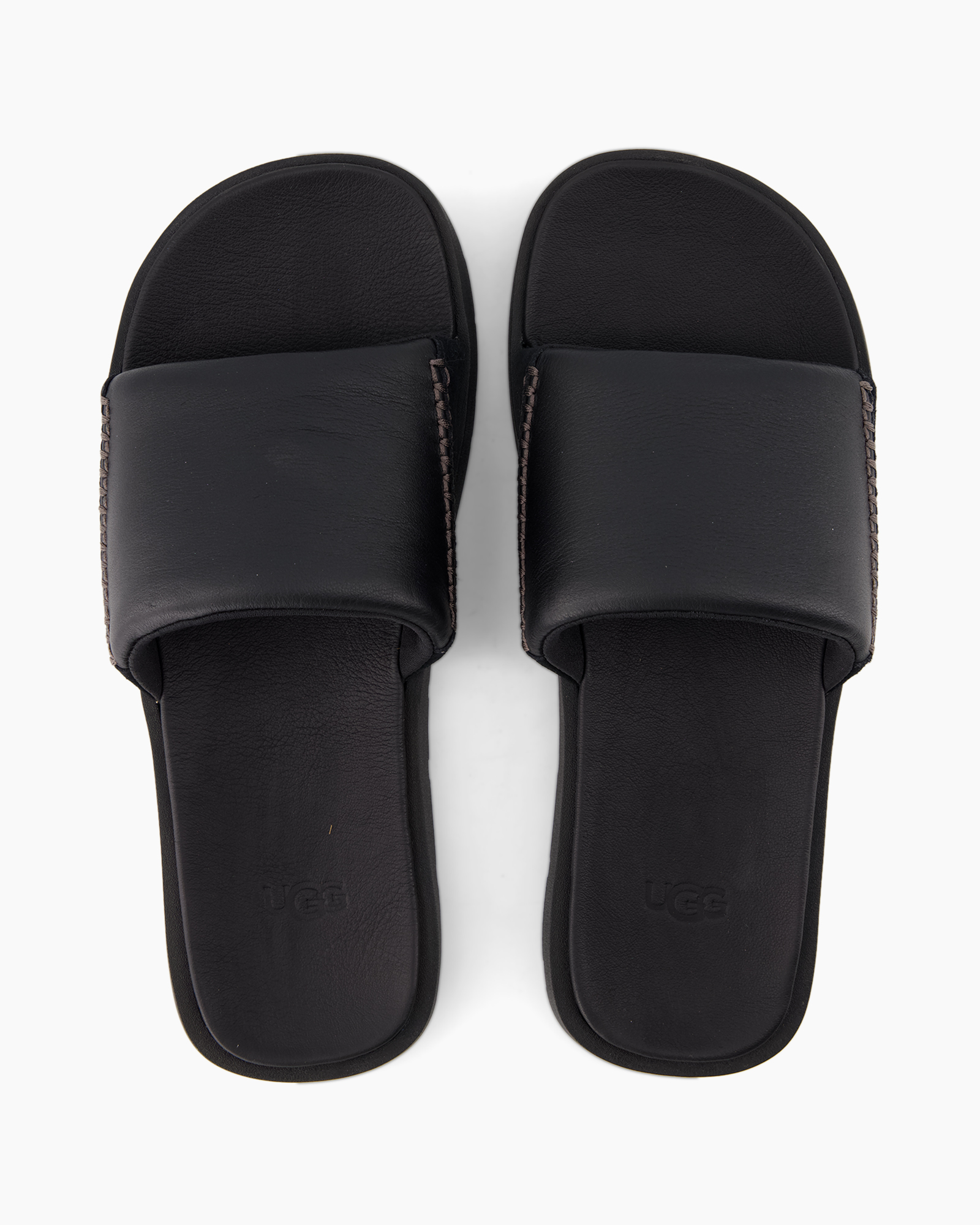 slippers, sandals, open-toe, black, slip-on