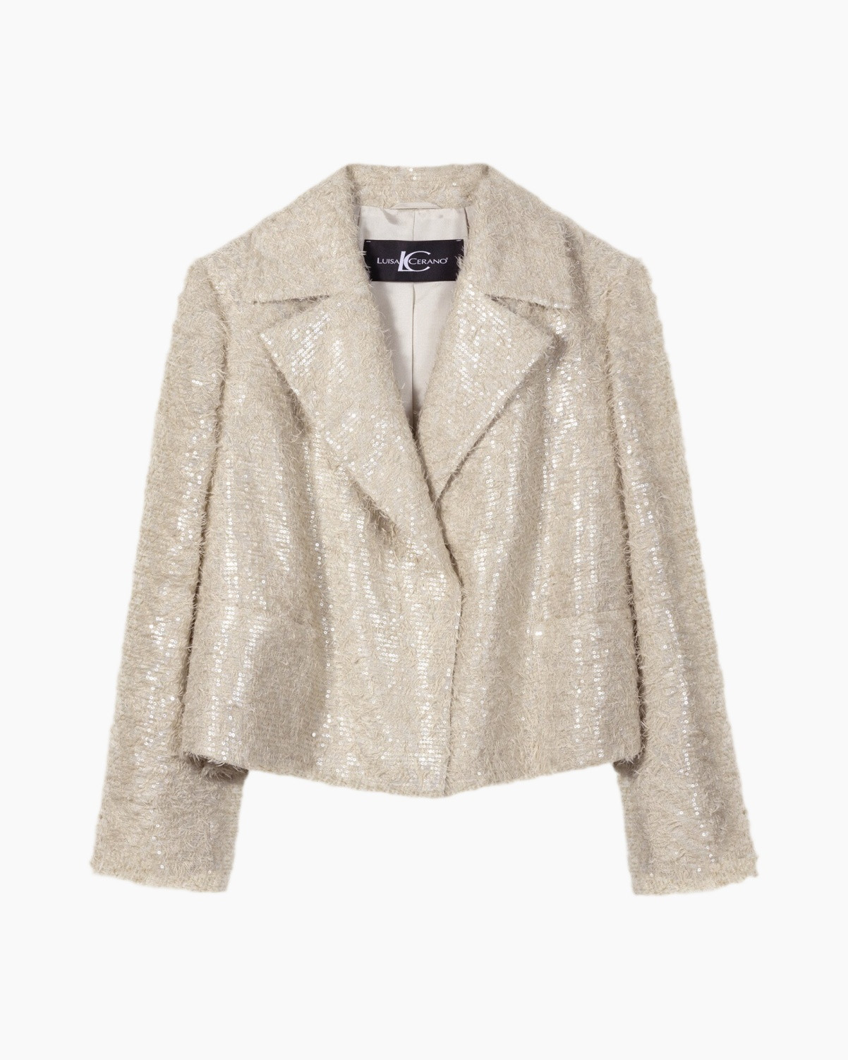 blazer, jacket, sequins, beige, textured