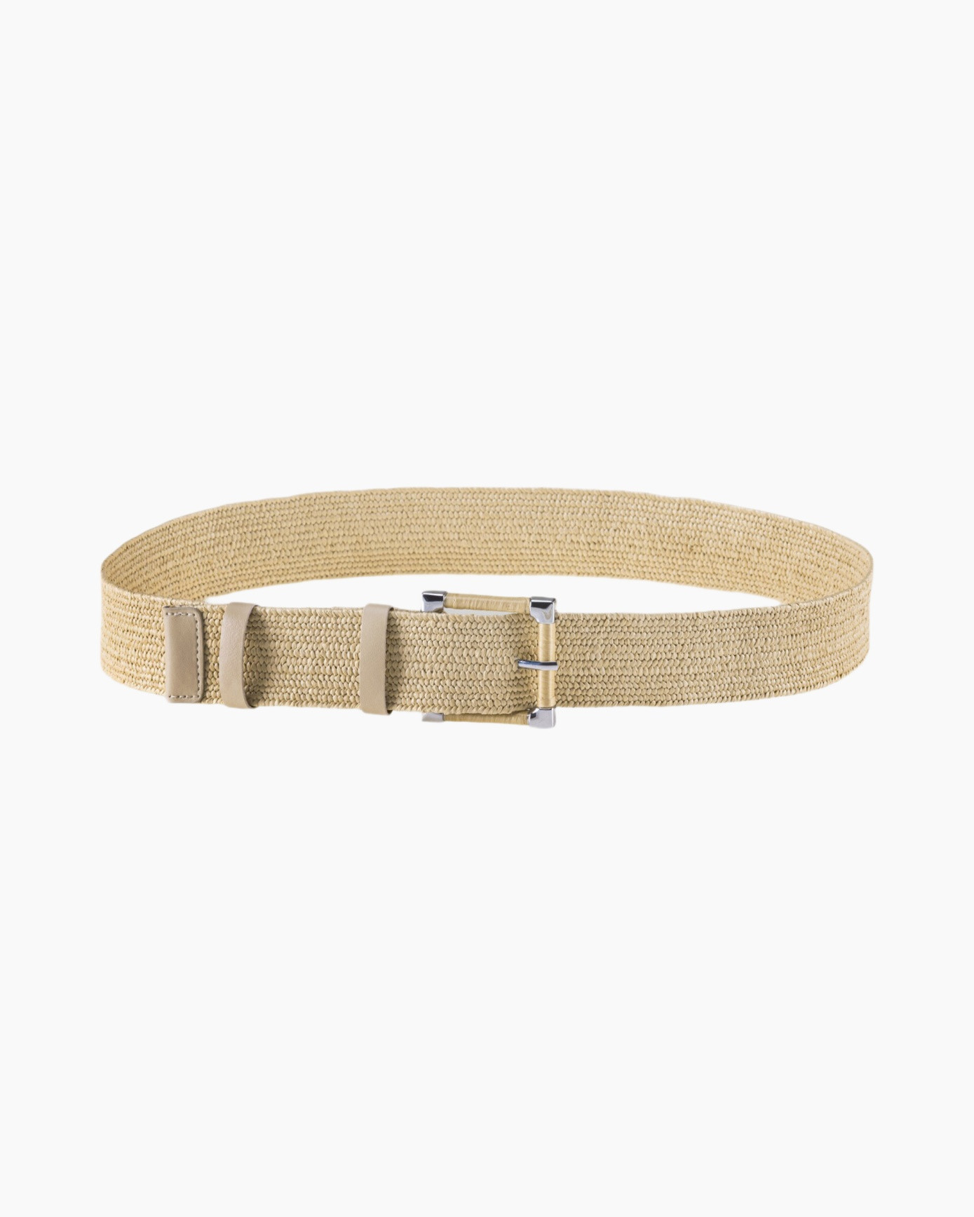 belt, beige, woven, fabric, buckle