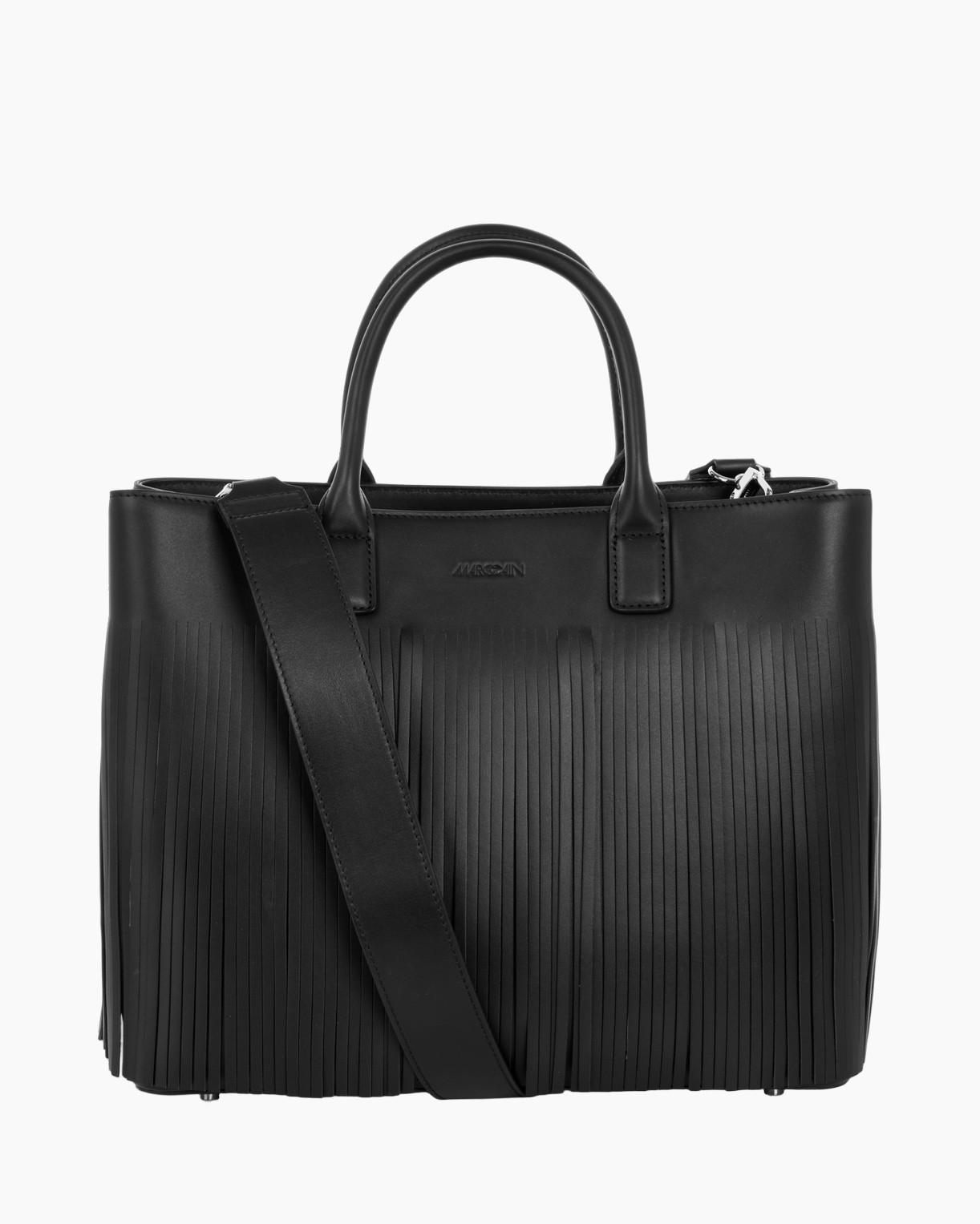 handbag, black, fringe, shoulder bag, top-handle