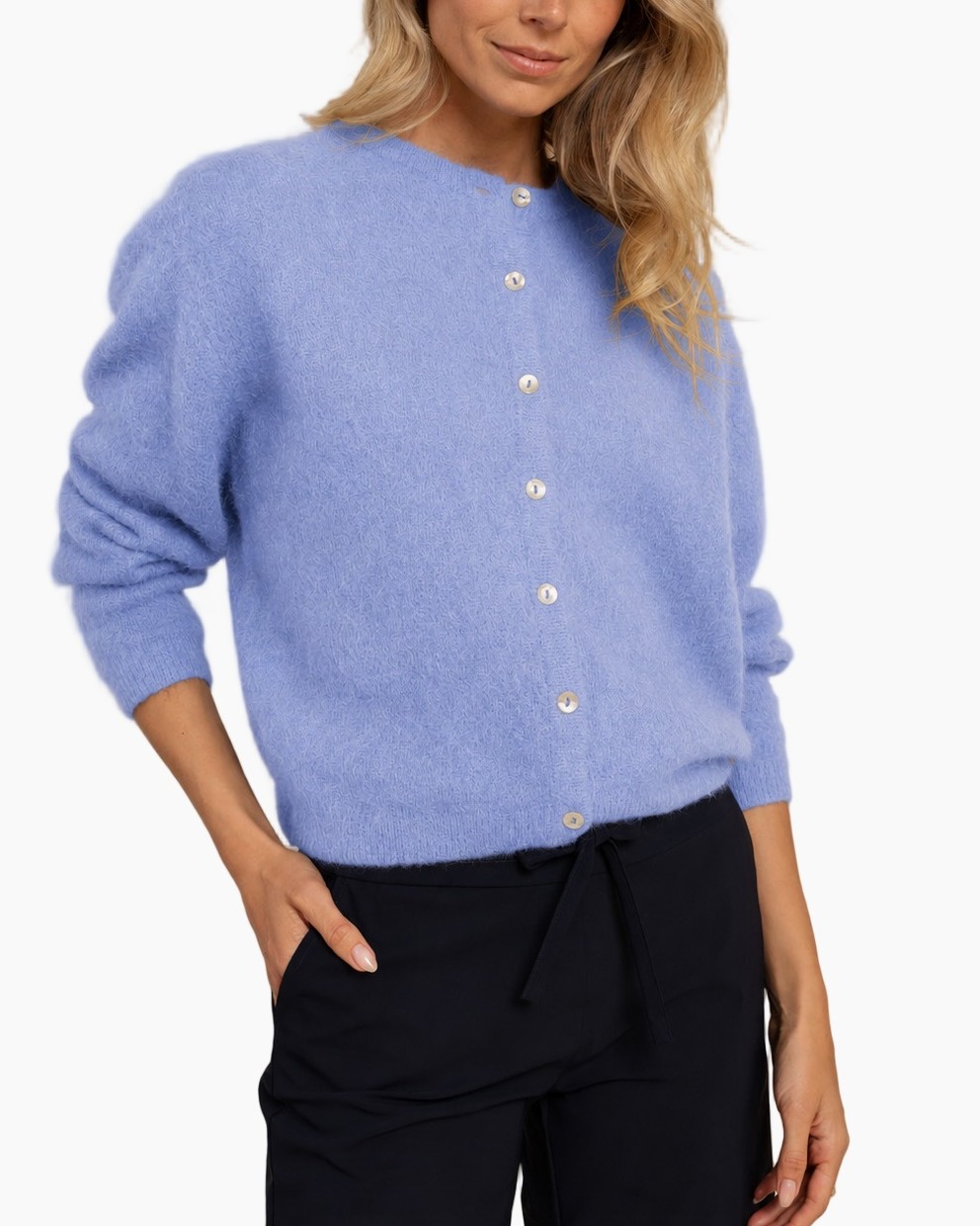 Vest Bibi Cardigan Licht Blauw