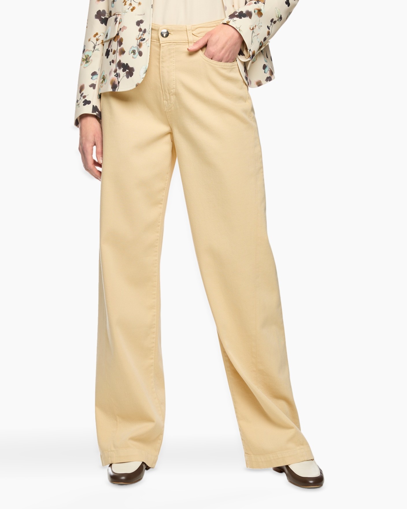 beige pants, wide-leg, workwear,  Casual, trousers