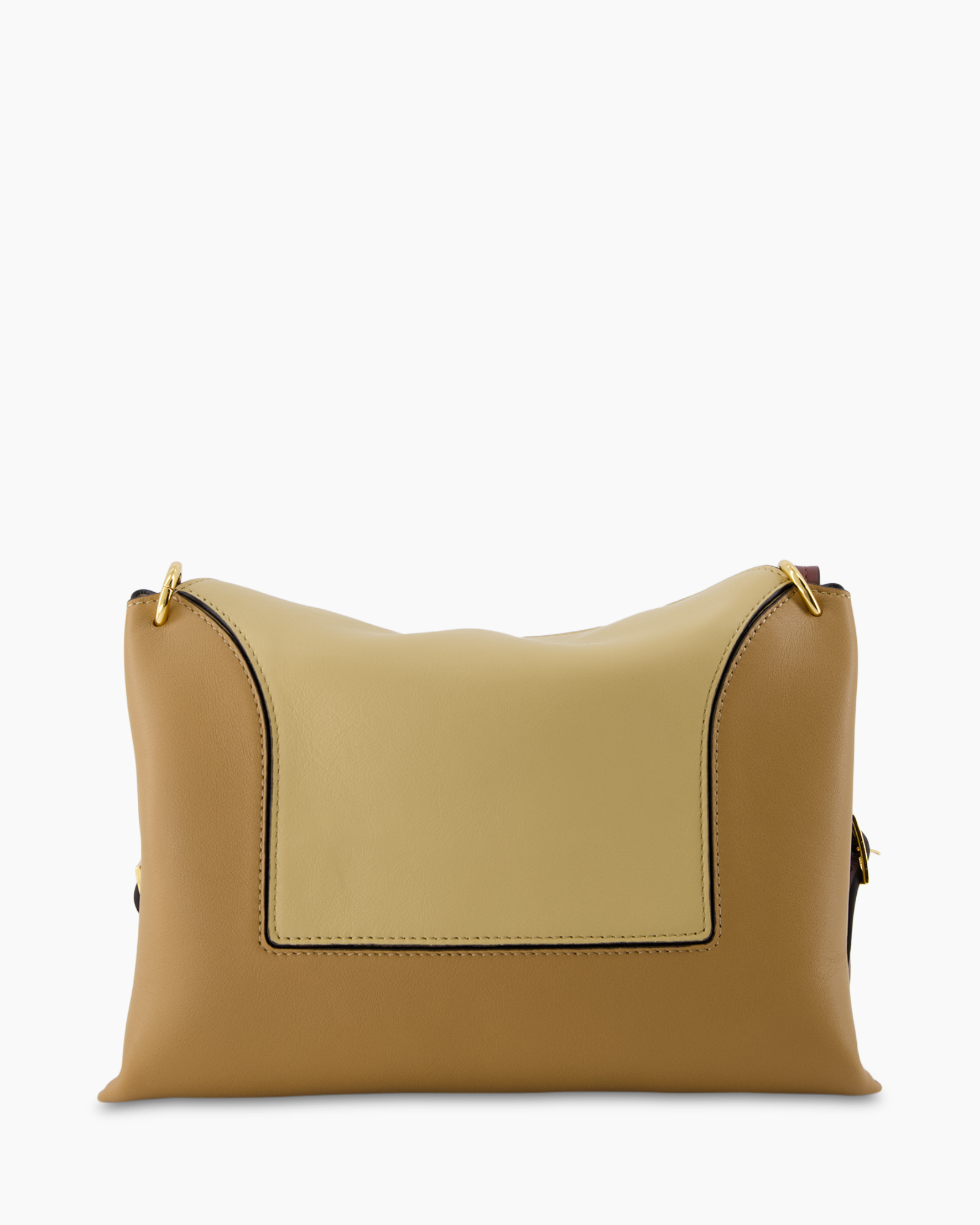 handbag, shoulder bag, two-tone, crossbody, gold hardware