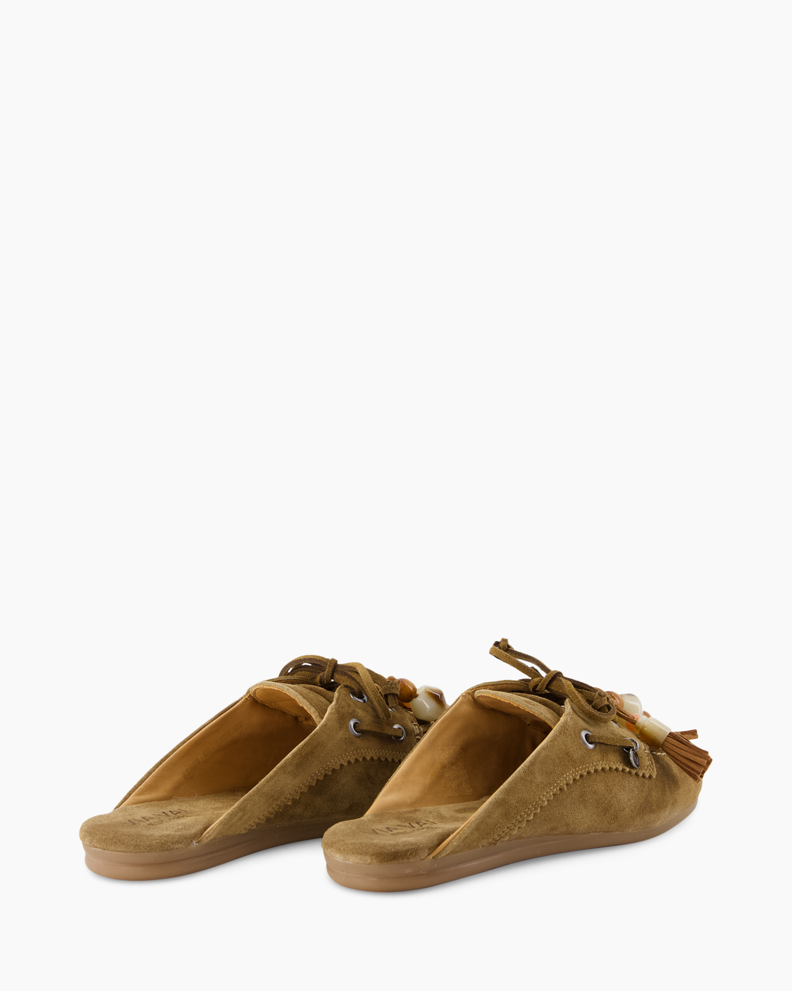 slippers, moccasins, suede, brown, laces