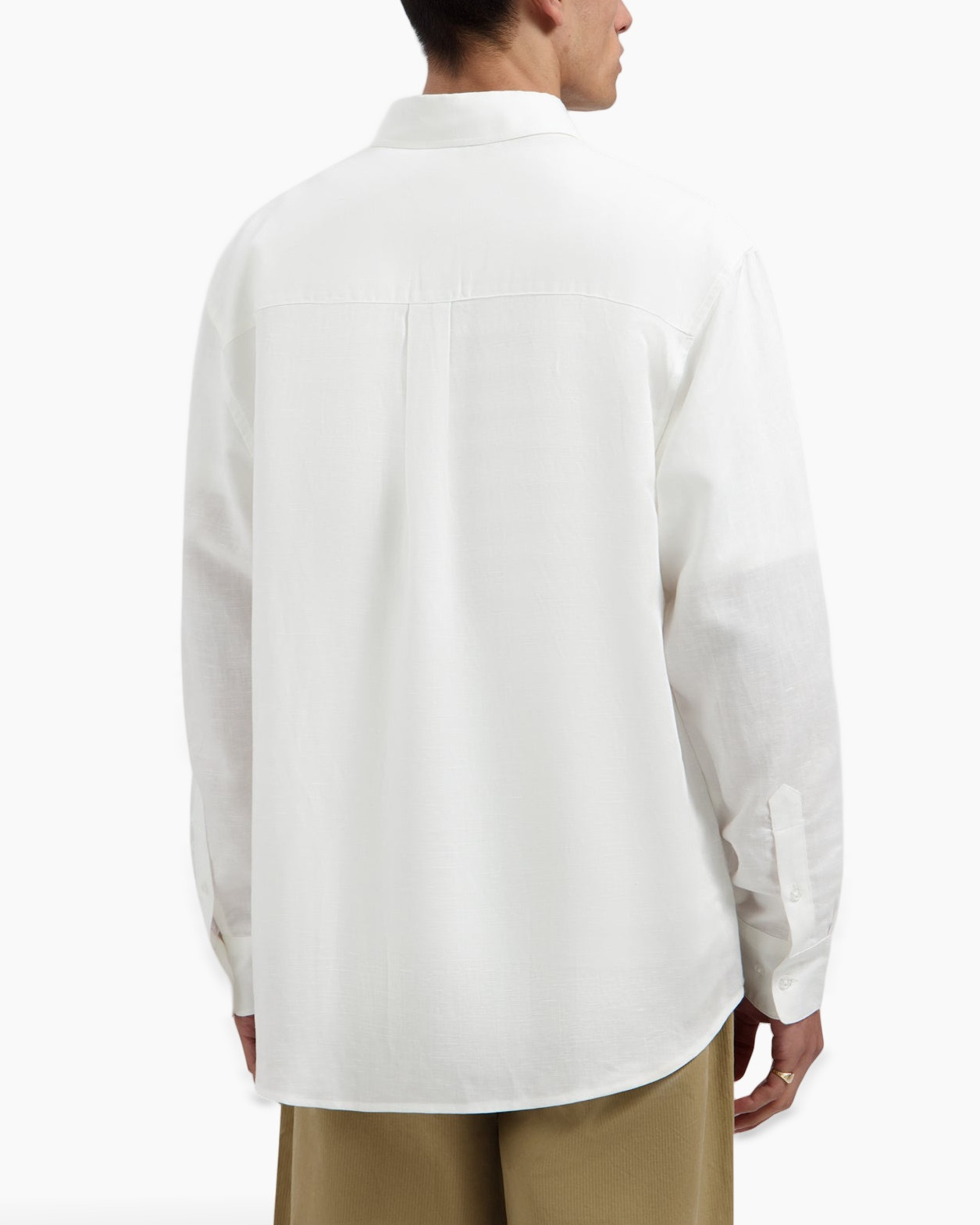 shirt, white shirt, button-down, pocket, long sleeve