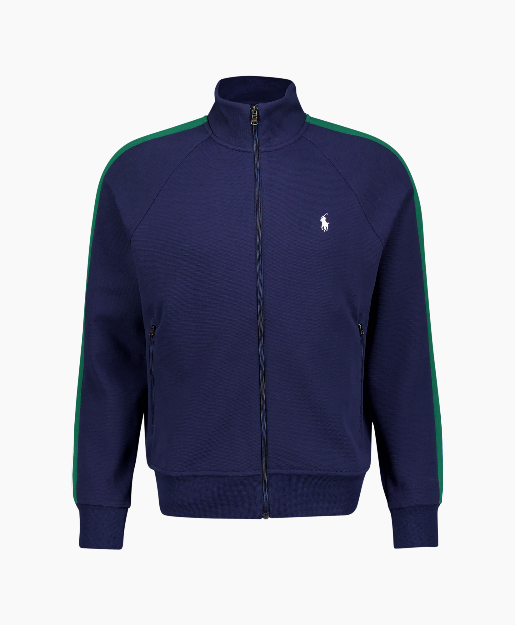 Vest Knit Zip Donker Blauw
