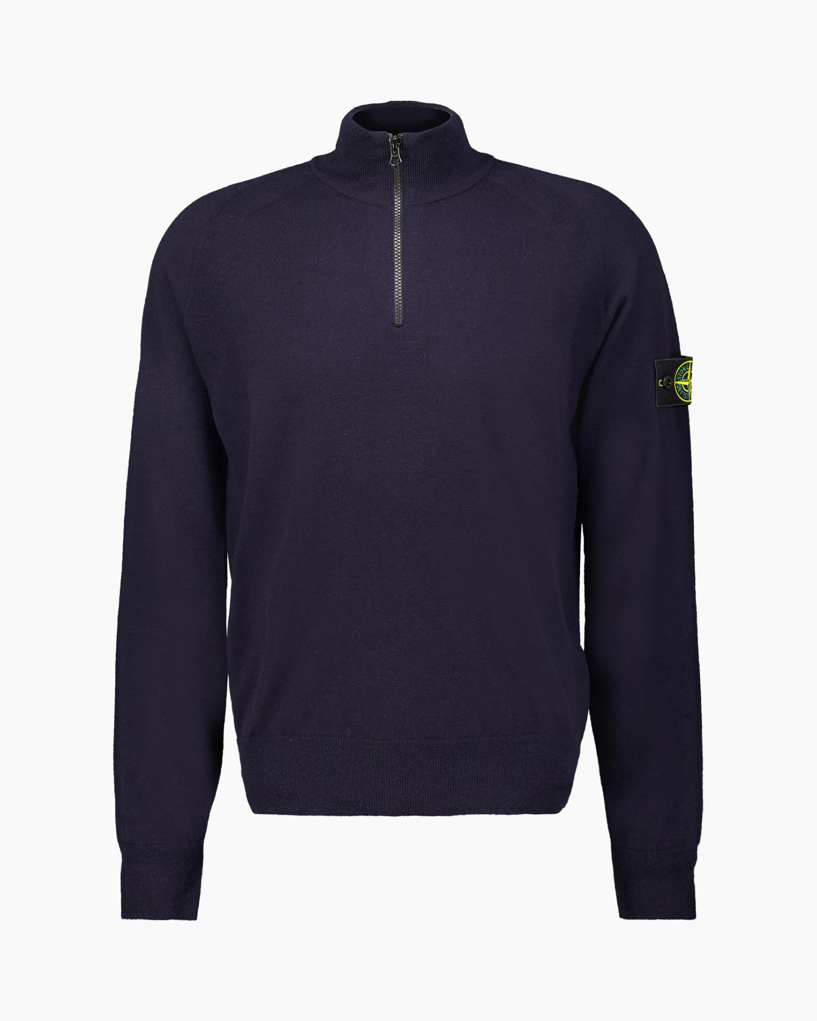 sweater, pullover, half-zip, navy, knit