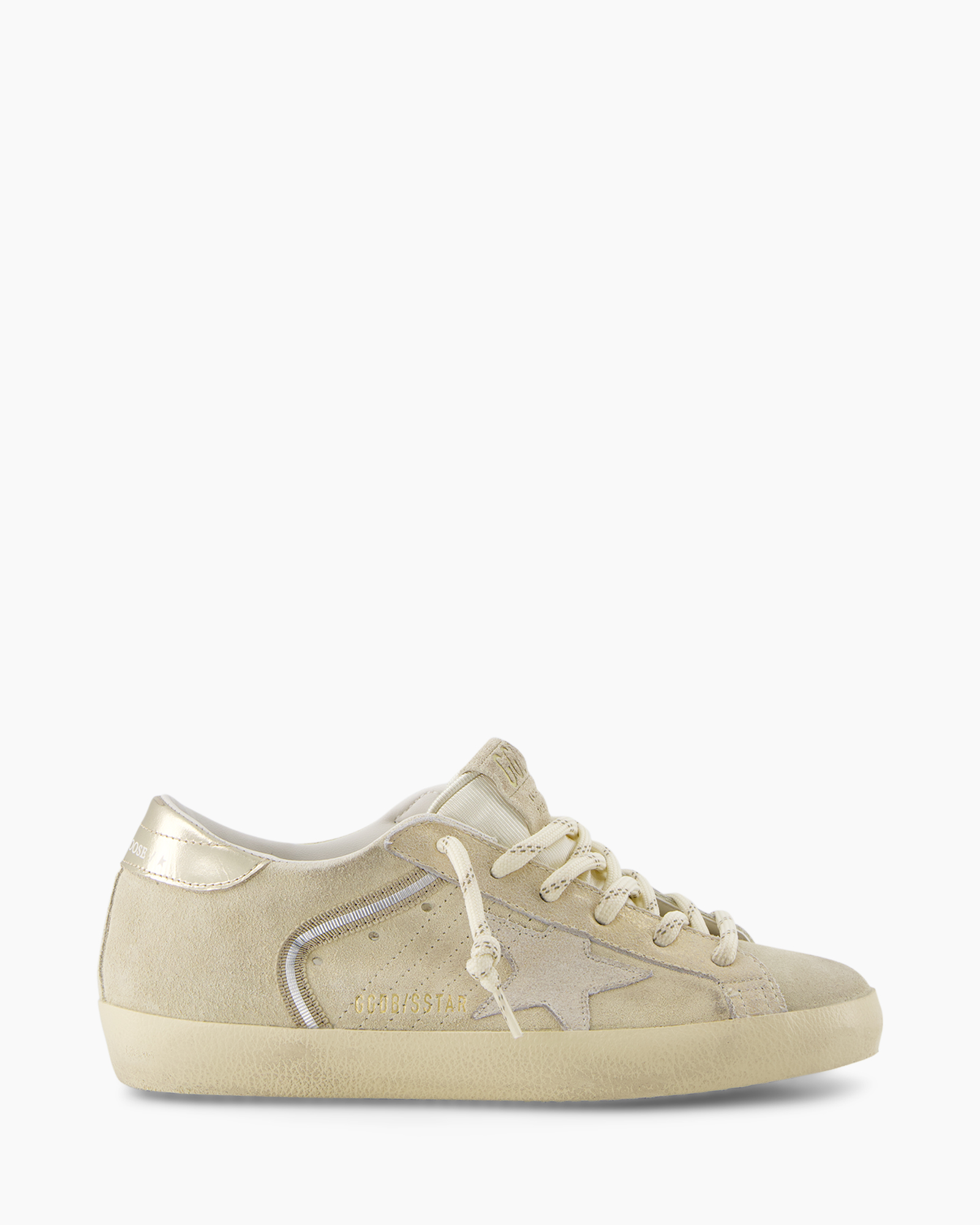 beige, suede, sneakers, low-cut, star detailing