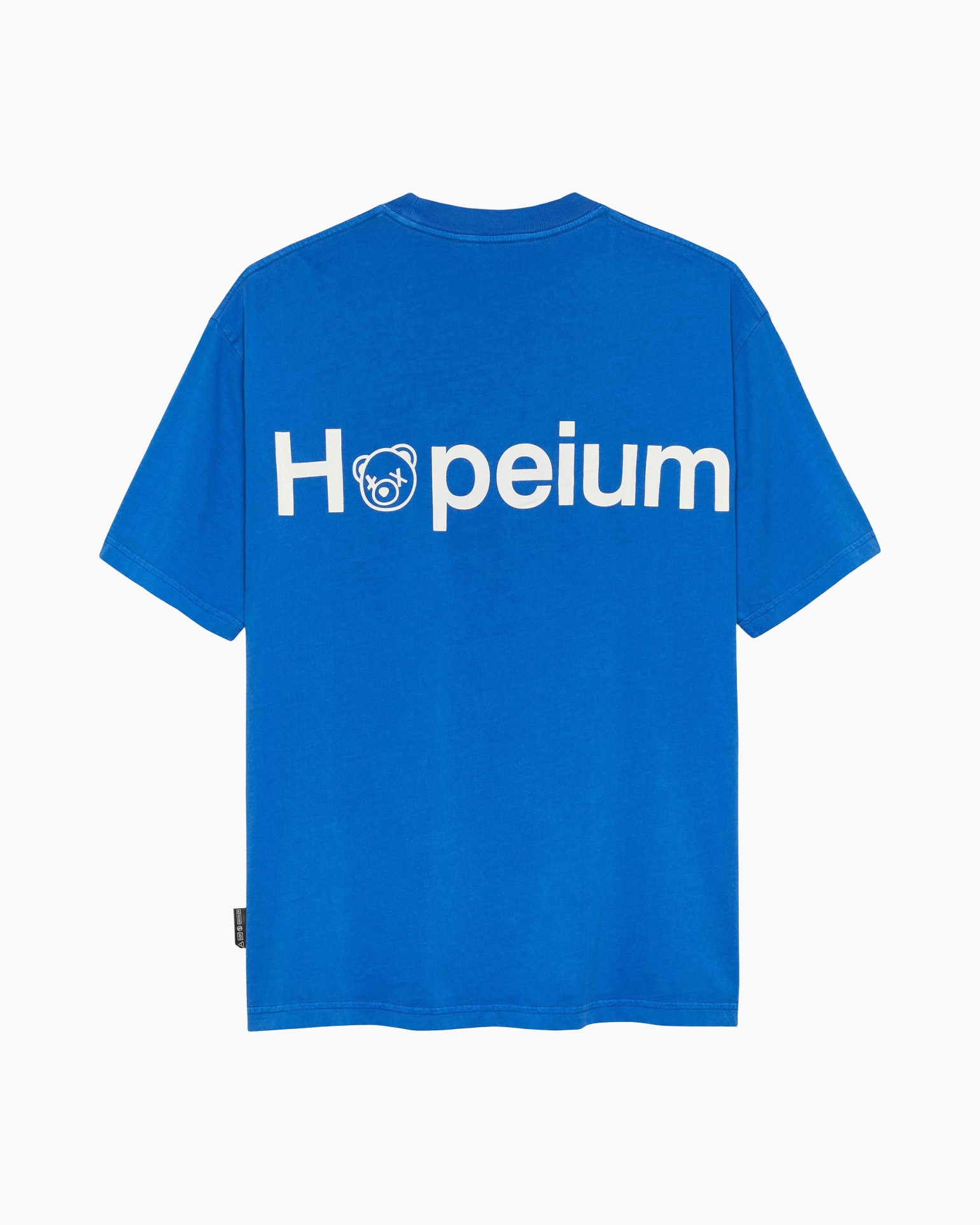 t-shirt, blue, short-sleeve, graphic, Hopeium