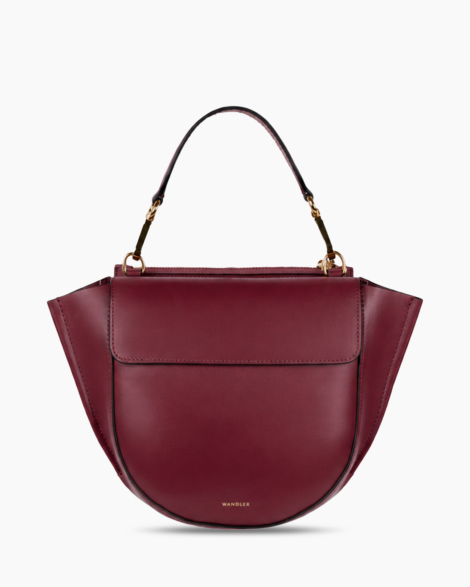 handbag, purse, shoulder bag, maroon, metallic hardware