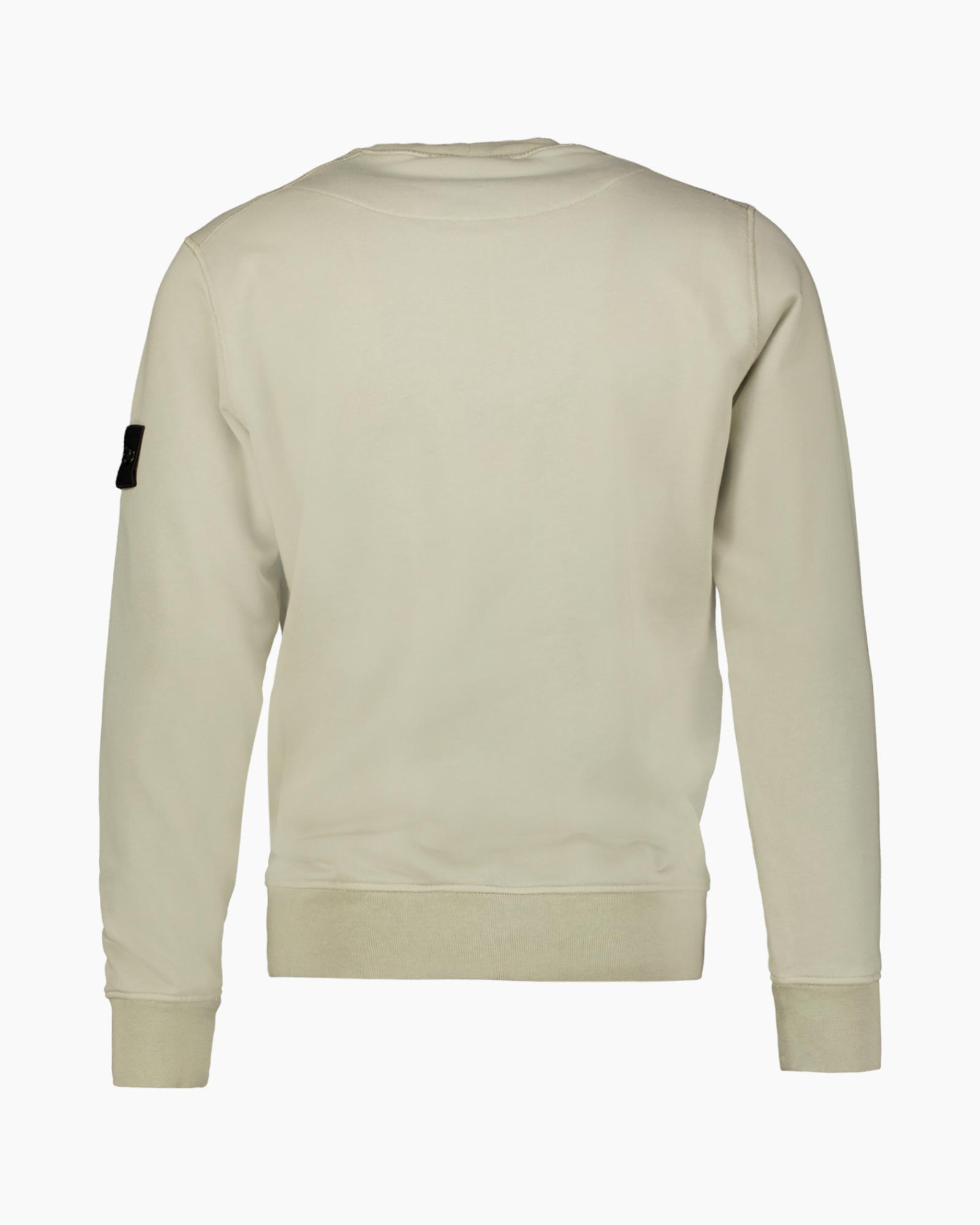 sweatshirt, crewneck, long-sleeve, beige, plain