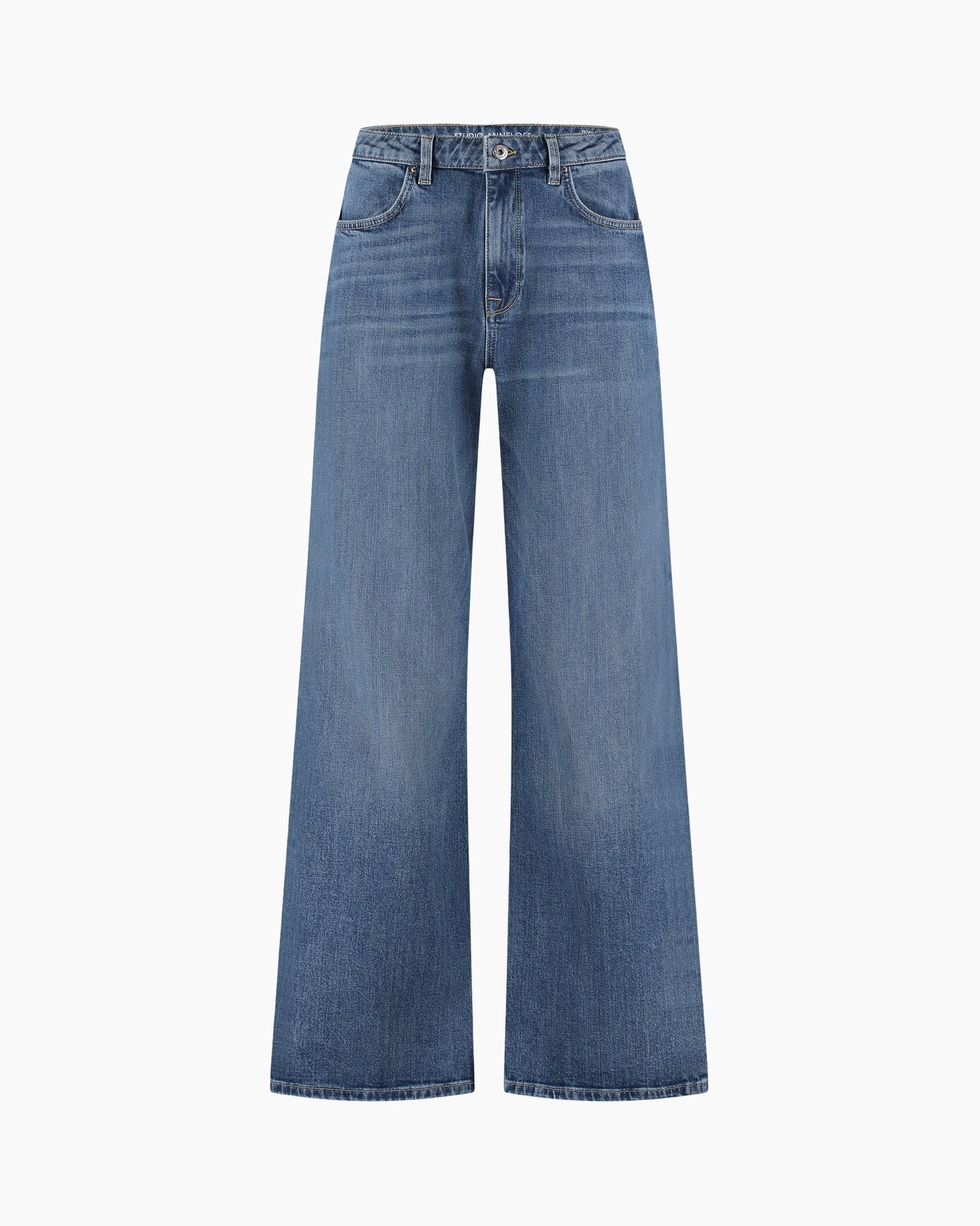 jeans, wide-leg, denim, blue, pants