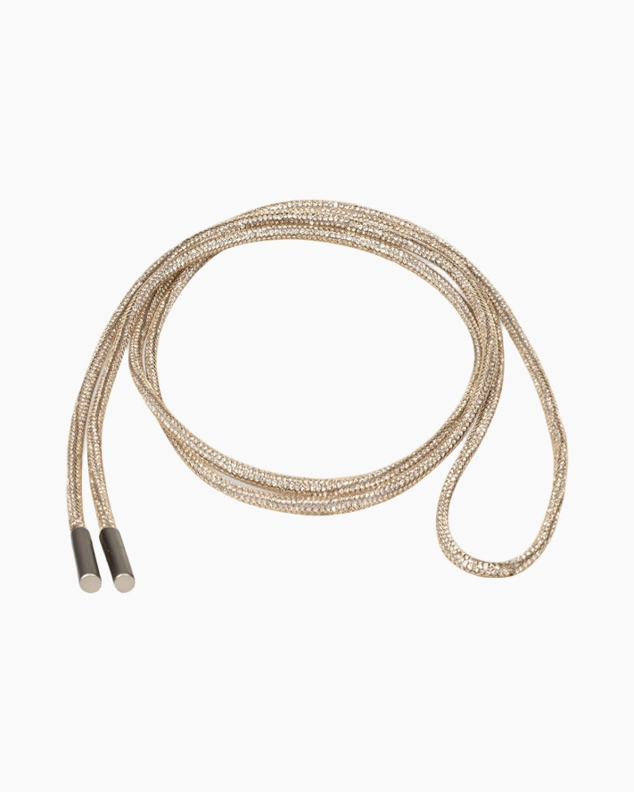 shoelace, gold, woven, thin, cord