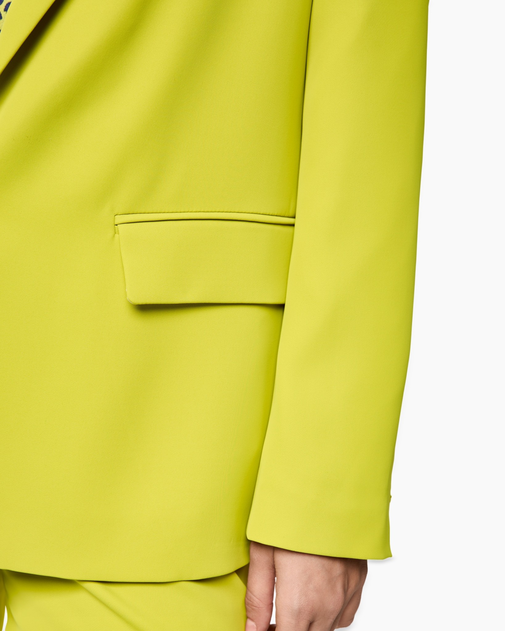 blazer, jacket, pocket, yellow, long sleeve