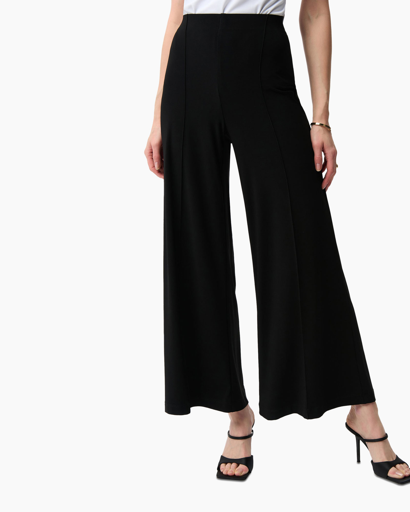 Pantalon Wide Leg Zwart
