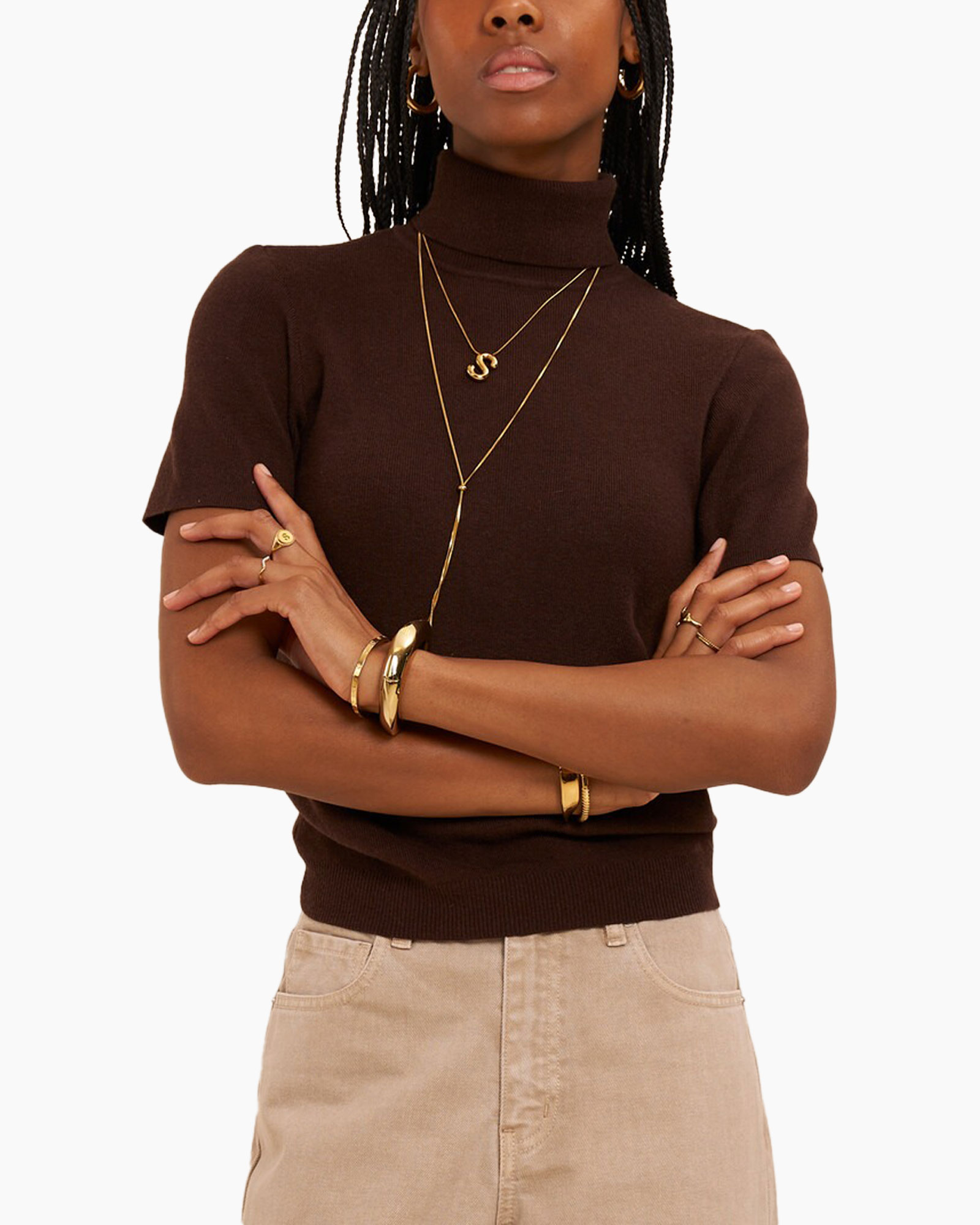 Trui Turtle Ss Pull Bruin