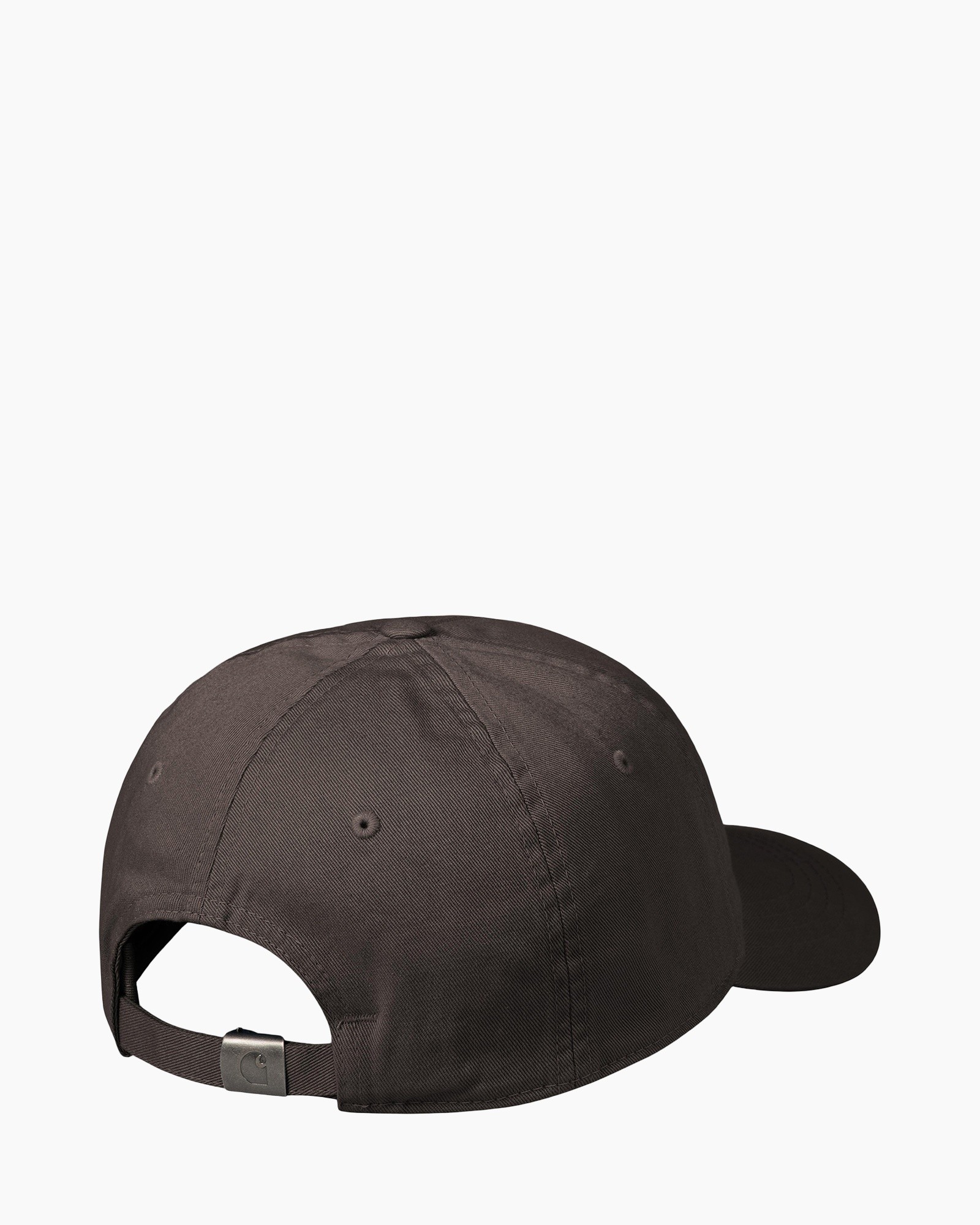 baseball cap, adjustable strap, six-panel, soft brim, dark gray