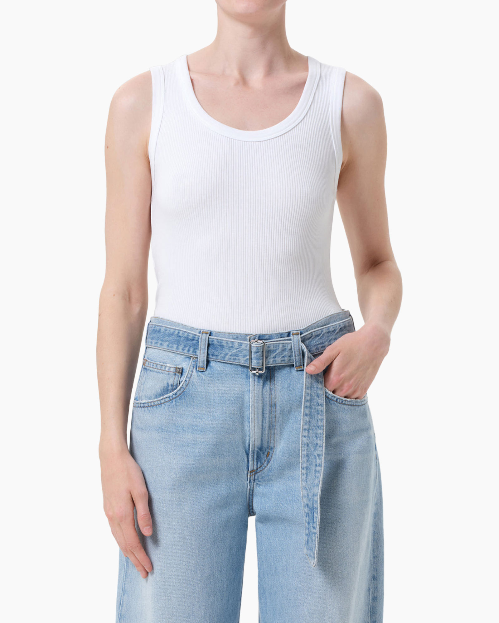 Pants, Jeans, Vest, Tank Top, Undershirt